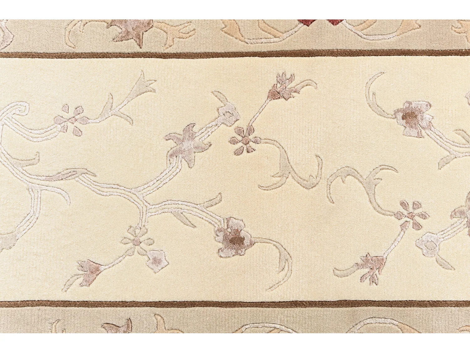 Tapis de couloir en laine 81x300 beige Darya