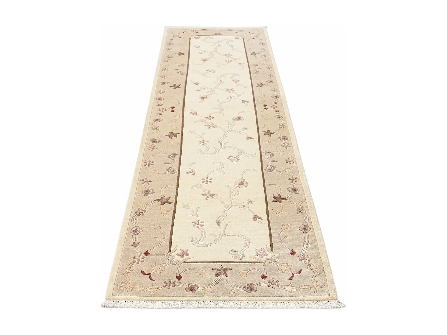 Tapis de couloir en laine 81x300 beige Darya