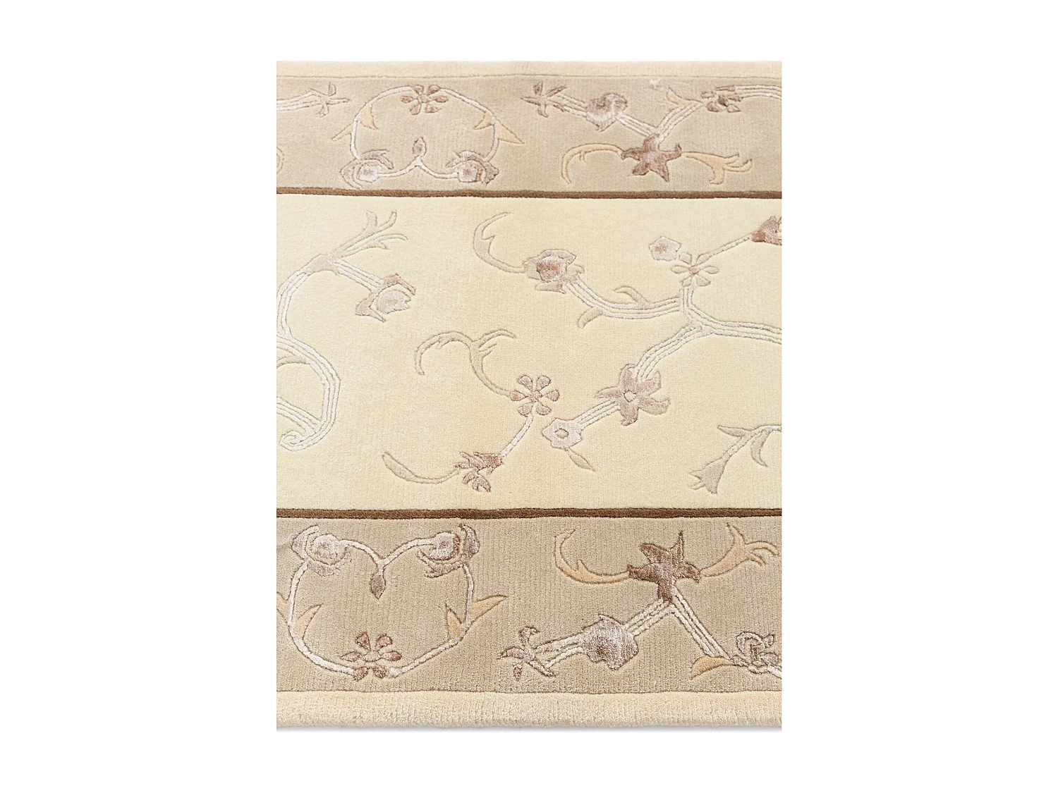 Tapis de couloir en laine 81x300 beige Darya