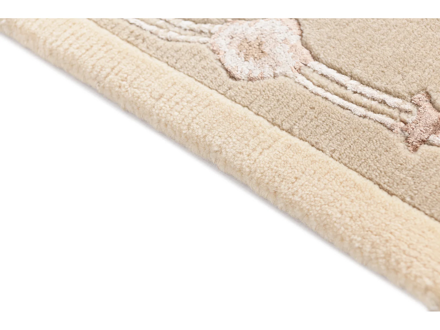 Tapis de couloir en laine 81x300 beige Darya