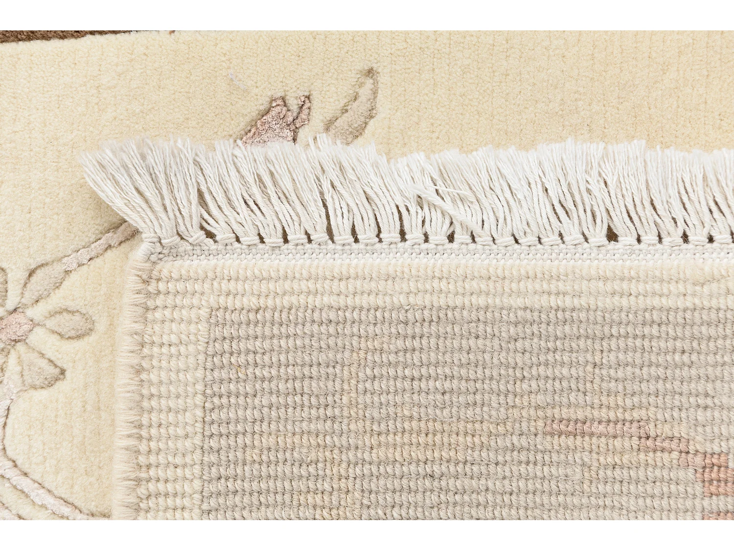 Tapis de couloir en laine 81x300 beige Darya