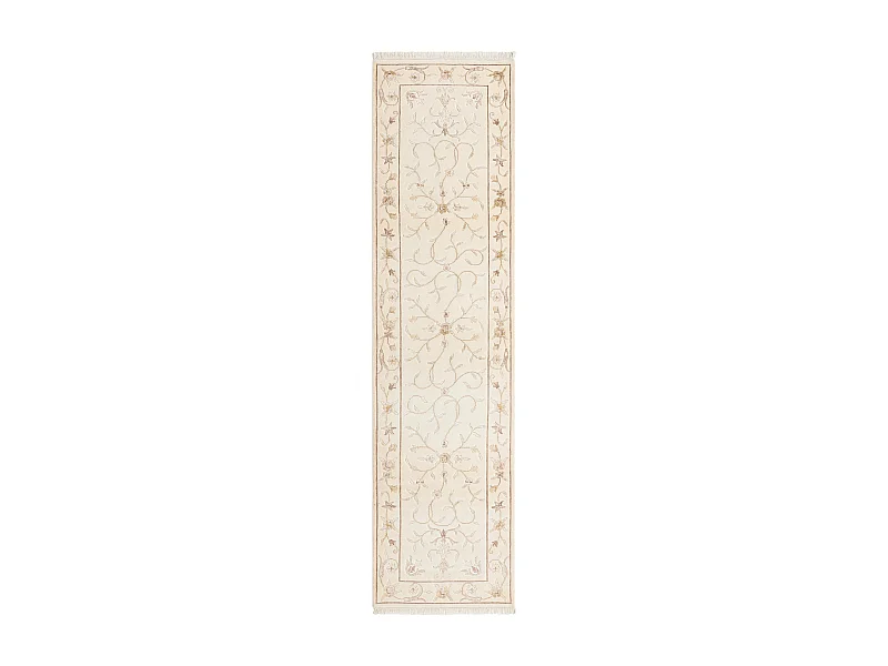 Läufer-Wollteppich 76x302 Beige Darya