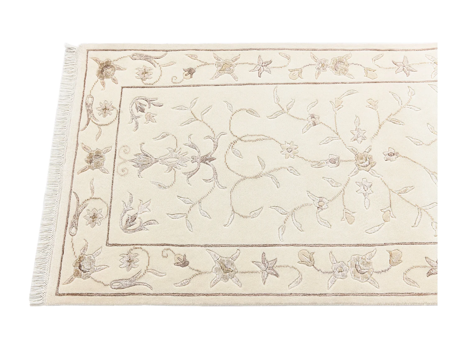 Tapis de couloir en laine 76x302 beige Darya
