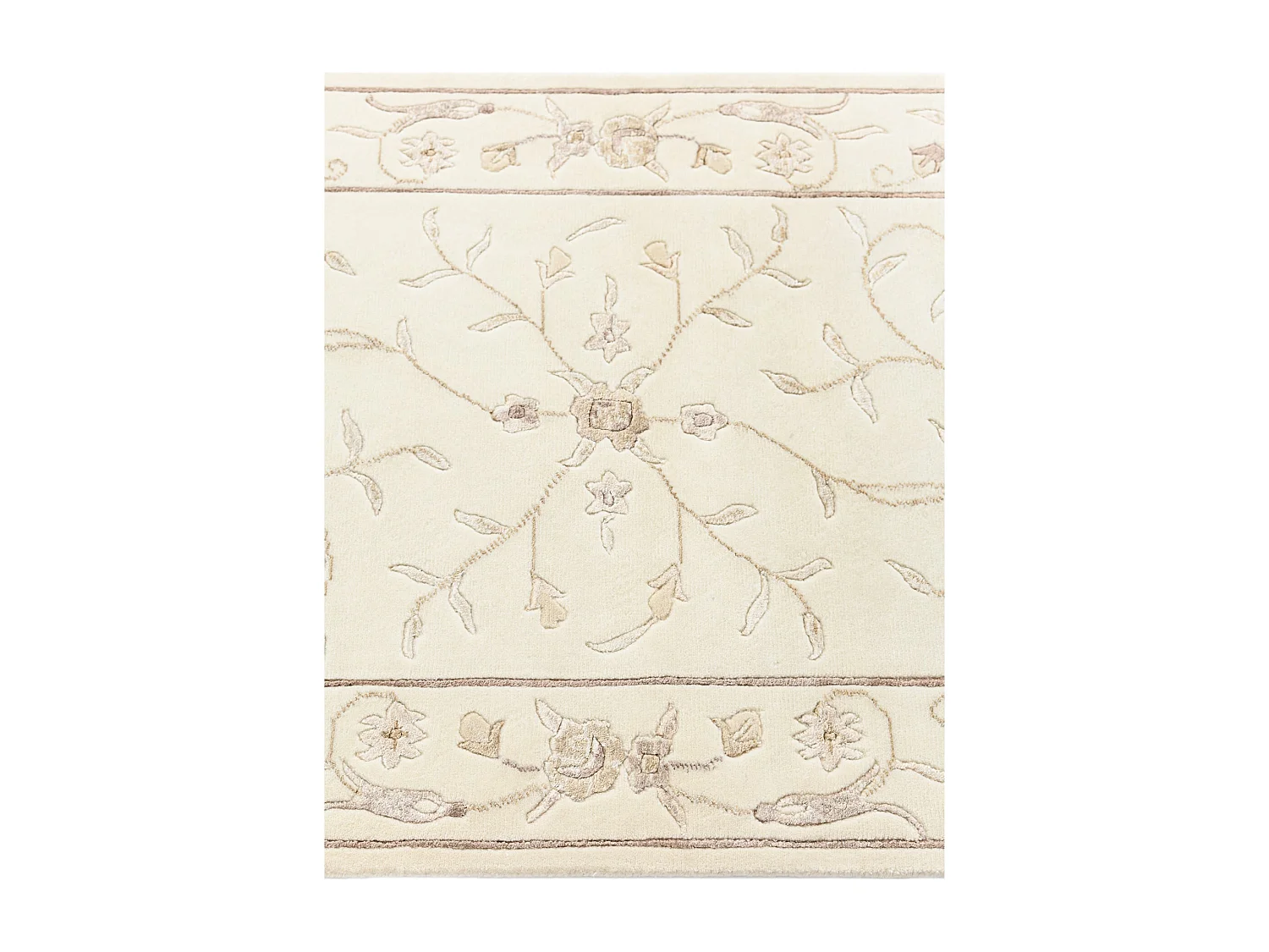 Tapis de couloir en laine 76x302 beige Darya