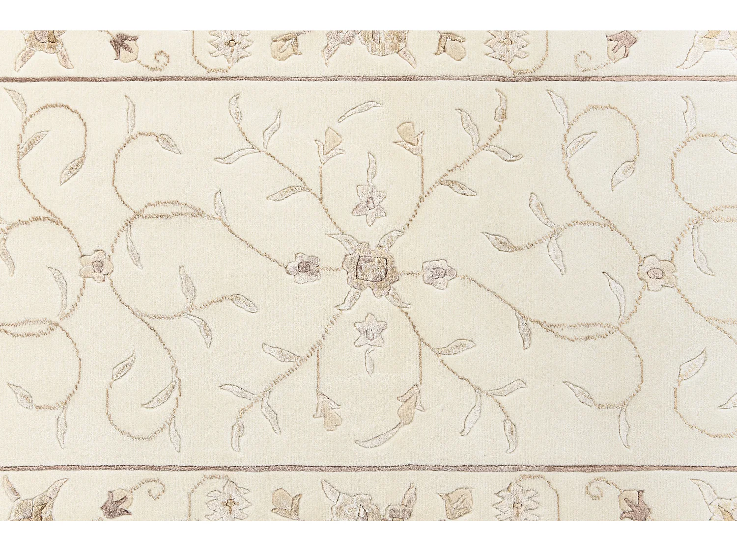 Tapis de couloir en laine 76x302 beige Darya
