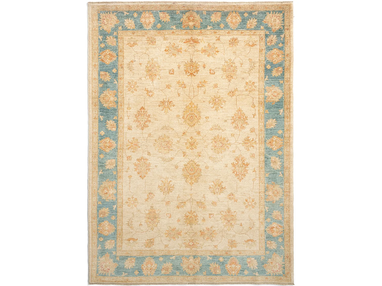 Tapis de laine 157x220 beige Kaizar