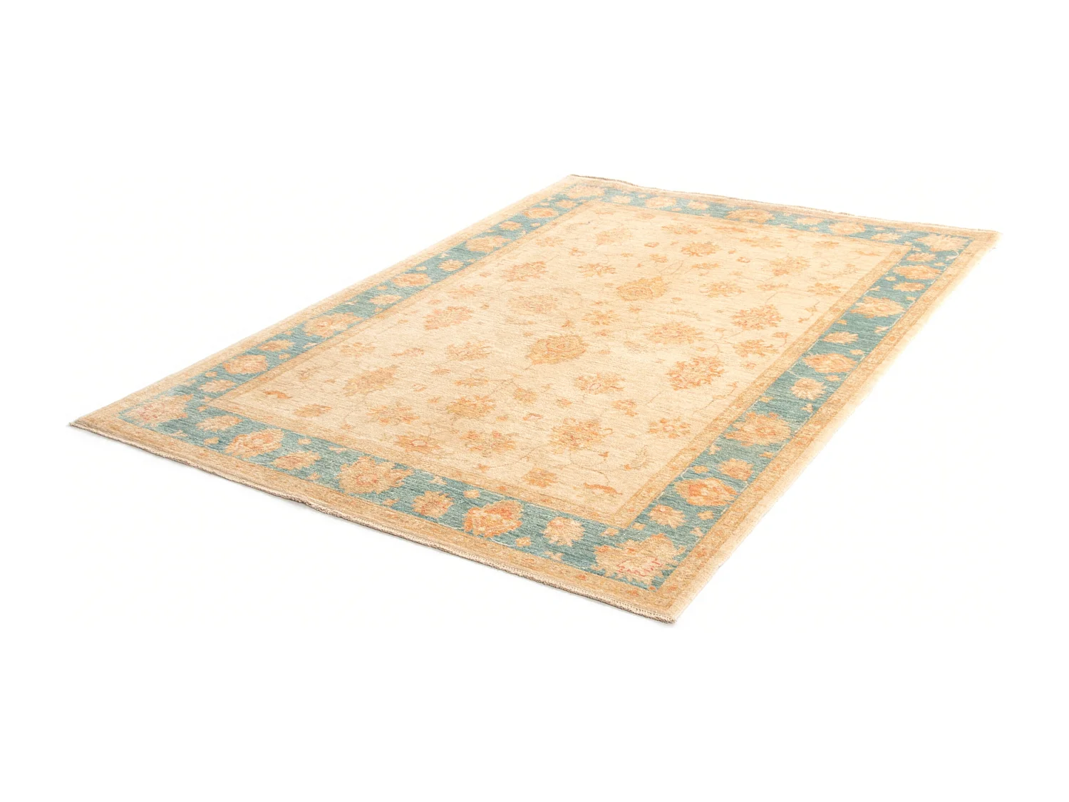 Tapis de laine 157x220 beige Kaizar