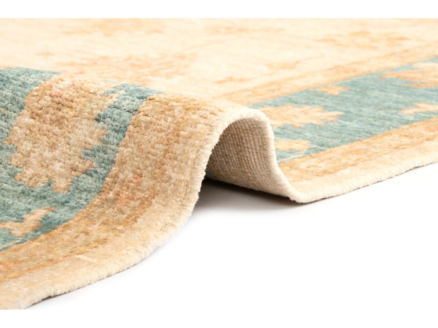 Tapis de laine 157x220 beige Kaizar