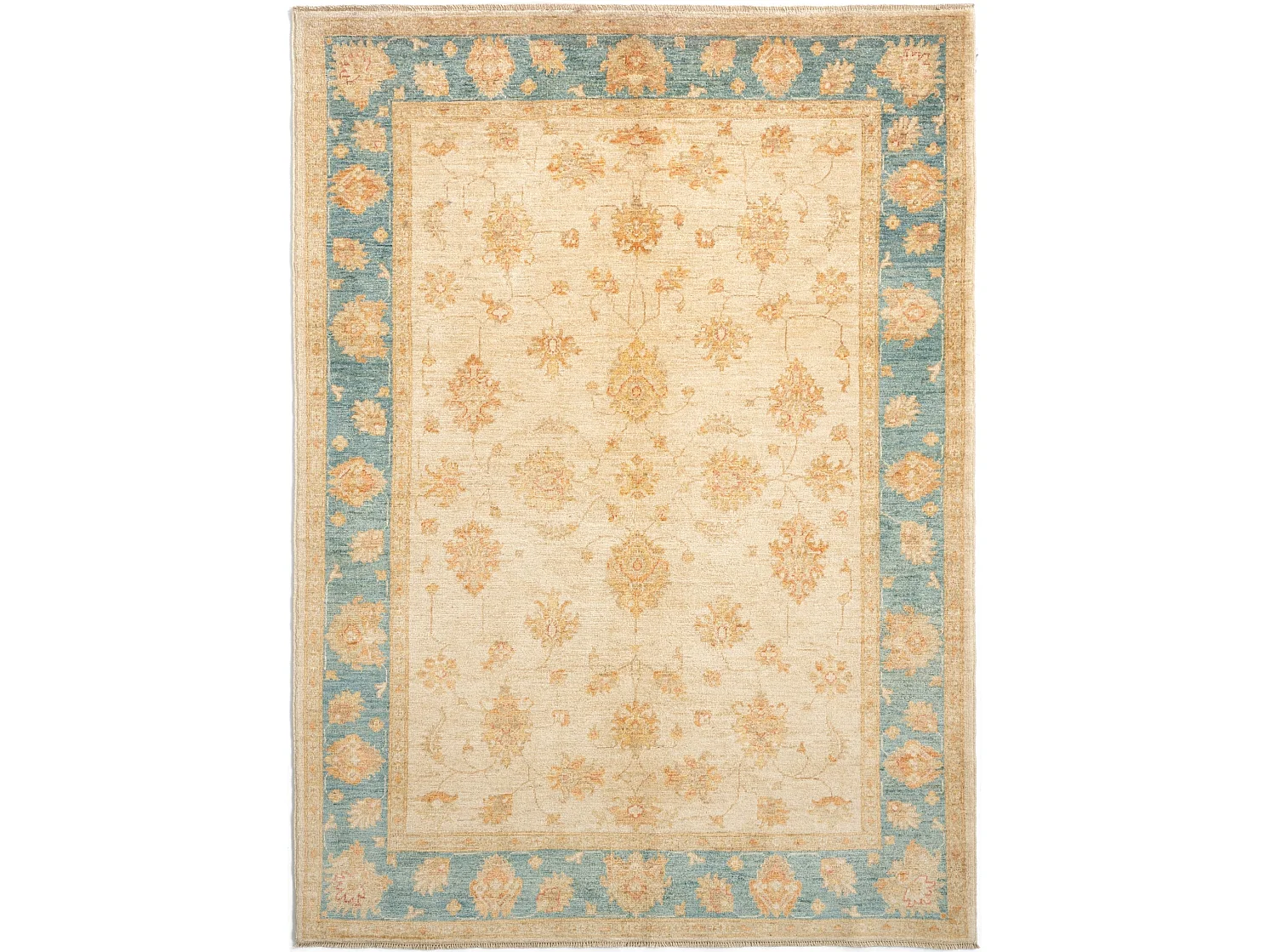 Tapis de laine 157x220 beige Kaizar