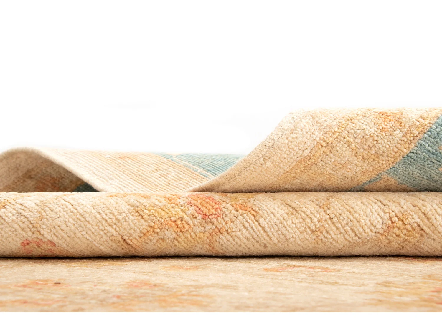 Tapis de laine 157x220 beige Kaizar