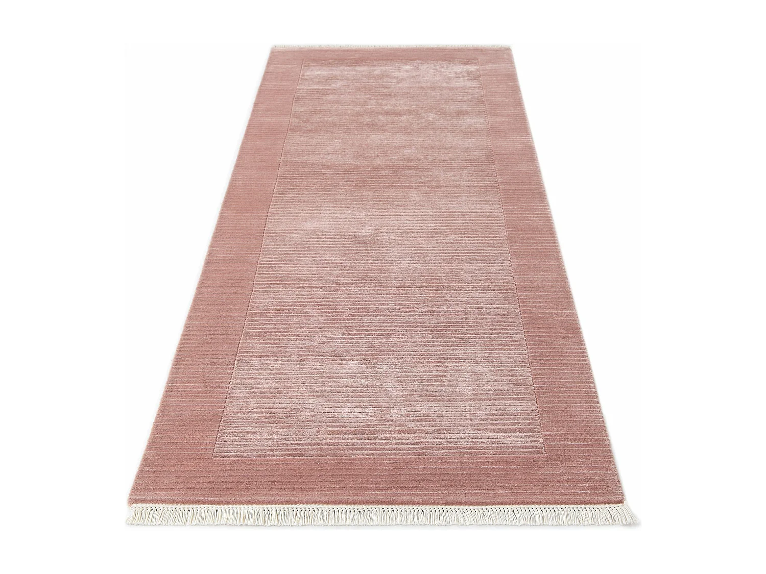 Tappeto per corridoio in lana 99x244 rosa Darya