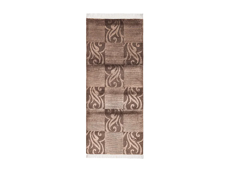 Tapis de couloir en laine 84x203 brun Darya