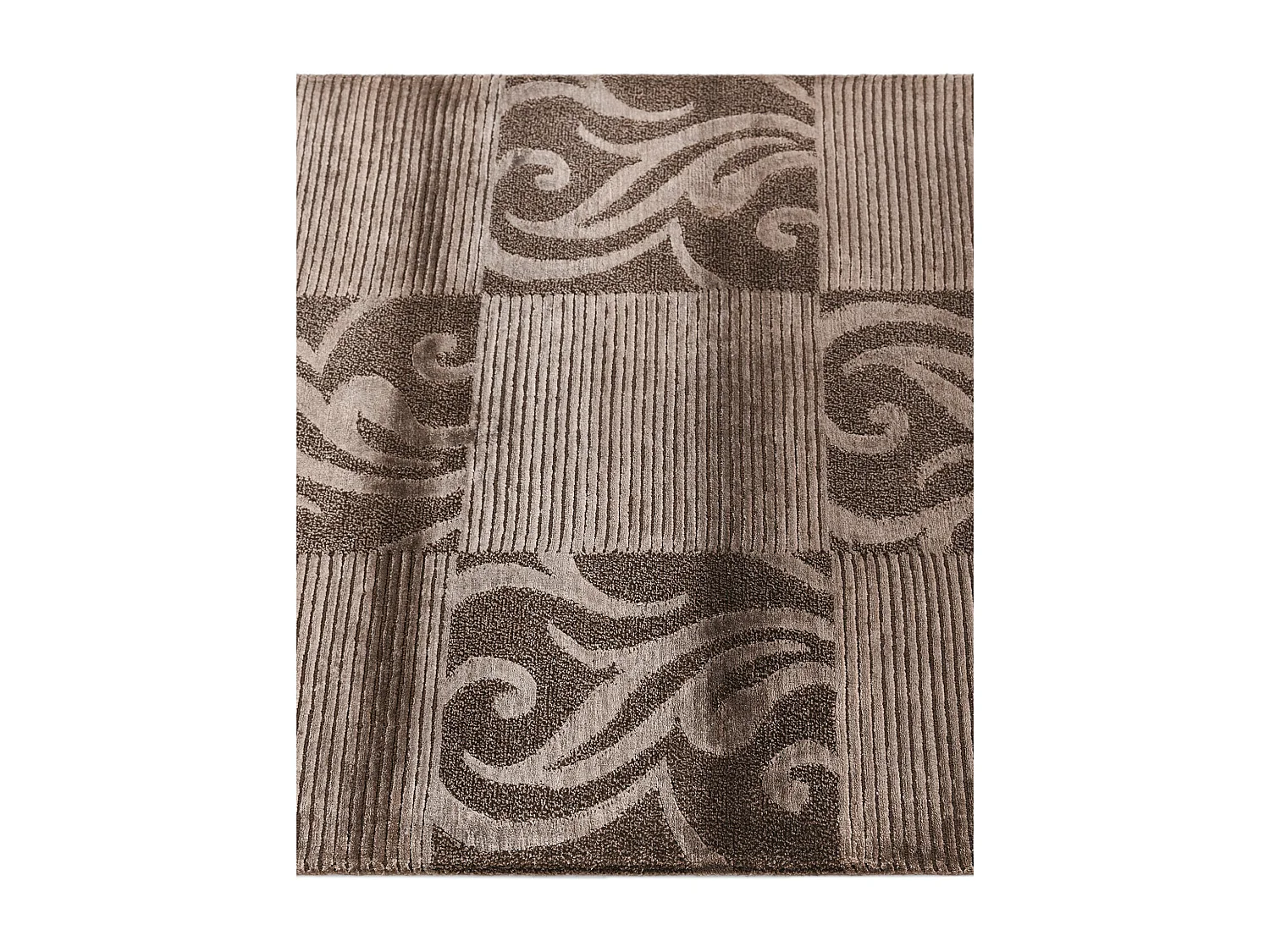 Tapis de couloir en laine 84x203 brun Darya
