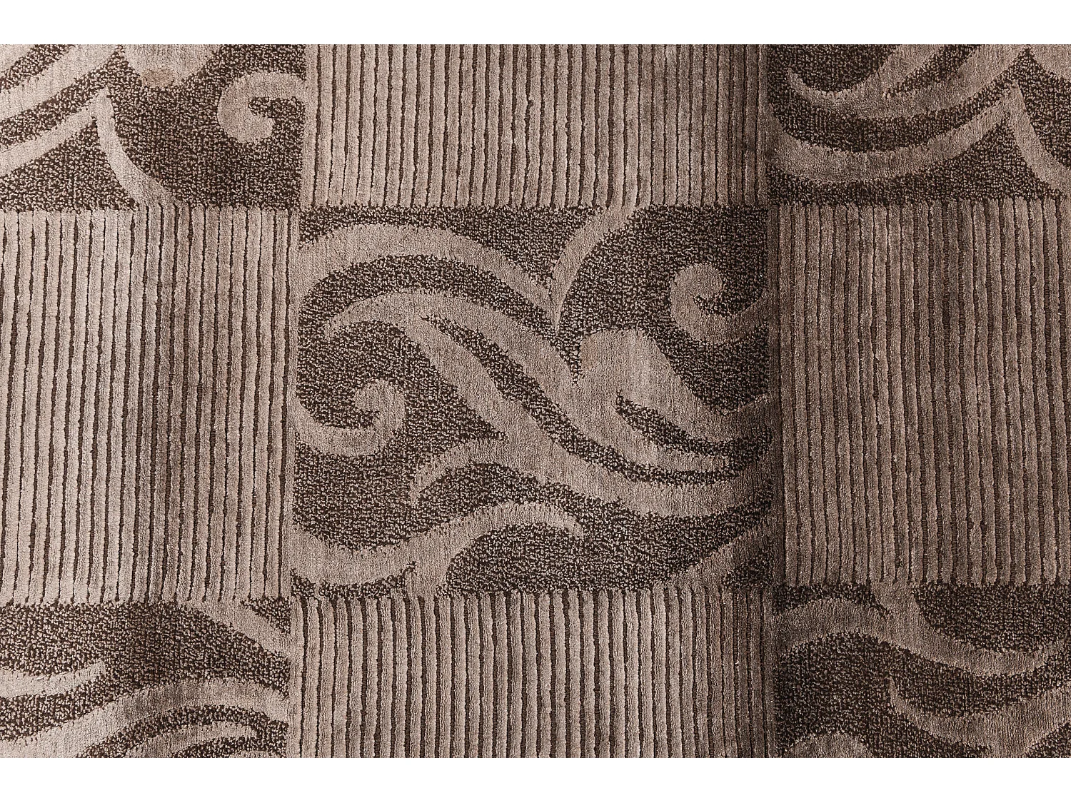 Tapis de couloir en laine 84x203 brun Darya