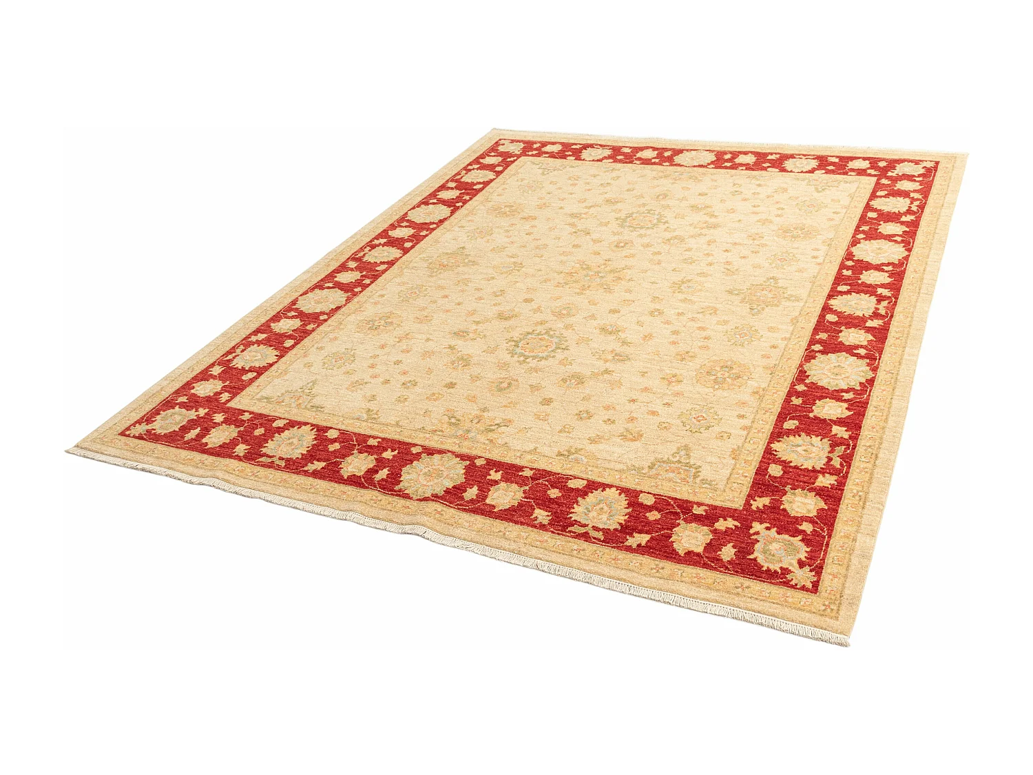 Wollteppich 201x251 Beige Ziegler