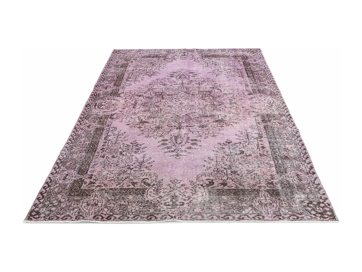 Tapis de laine 165x272 rose Ultra Vintage