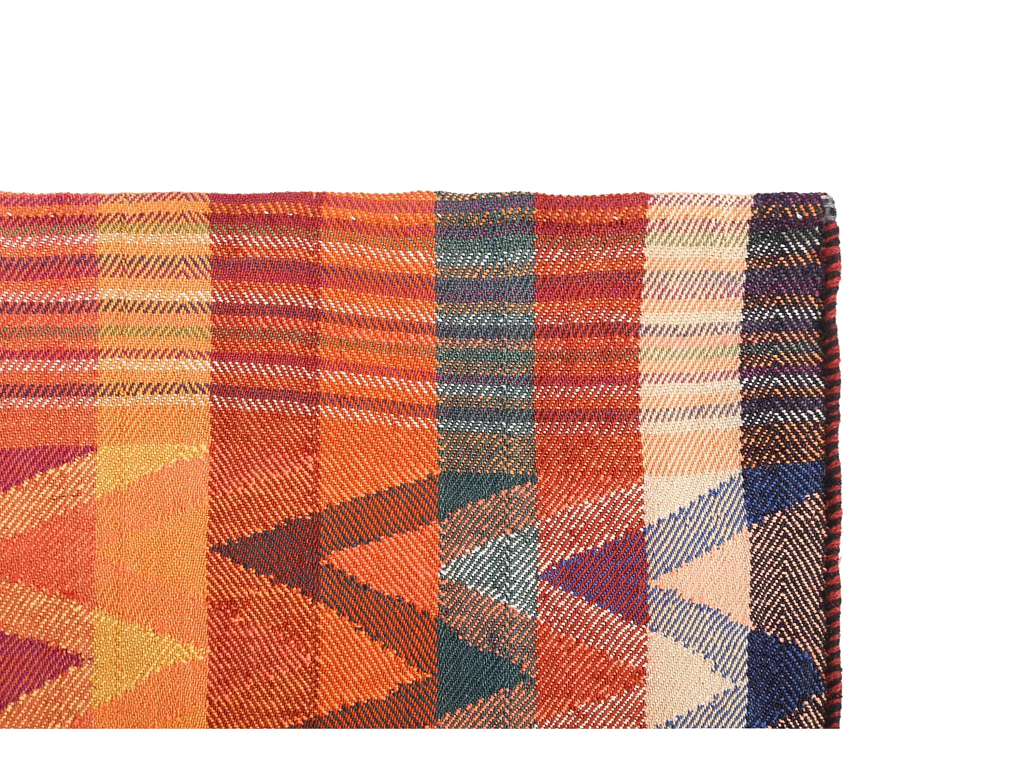 Wollteppich 142x199 Orange Jajim