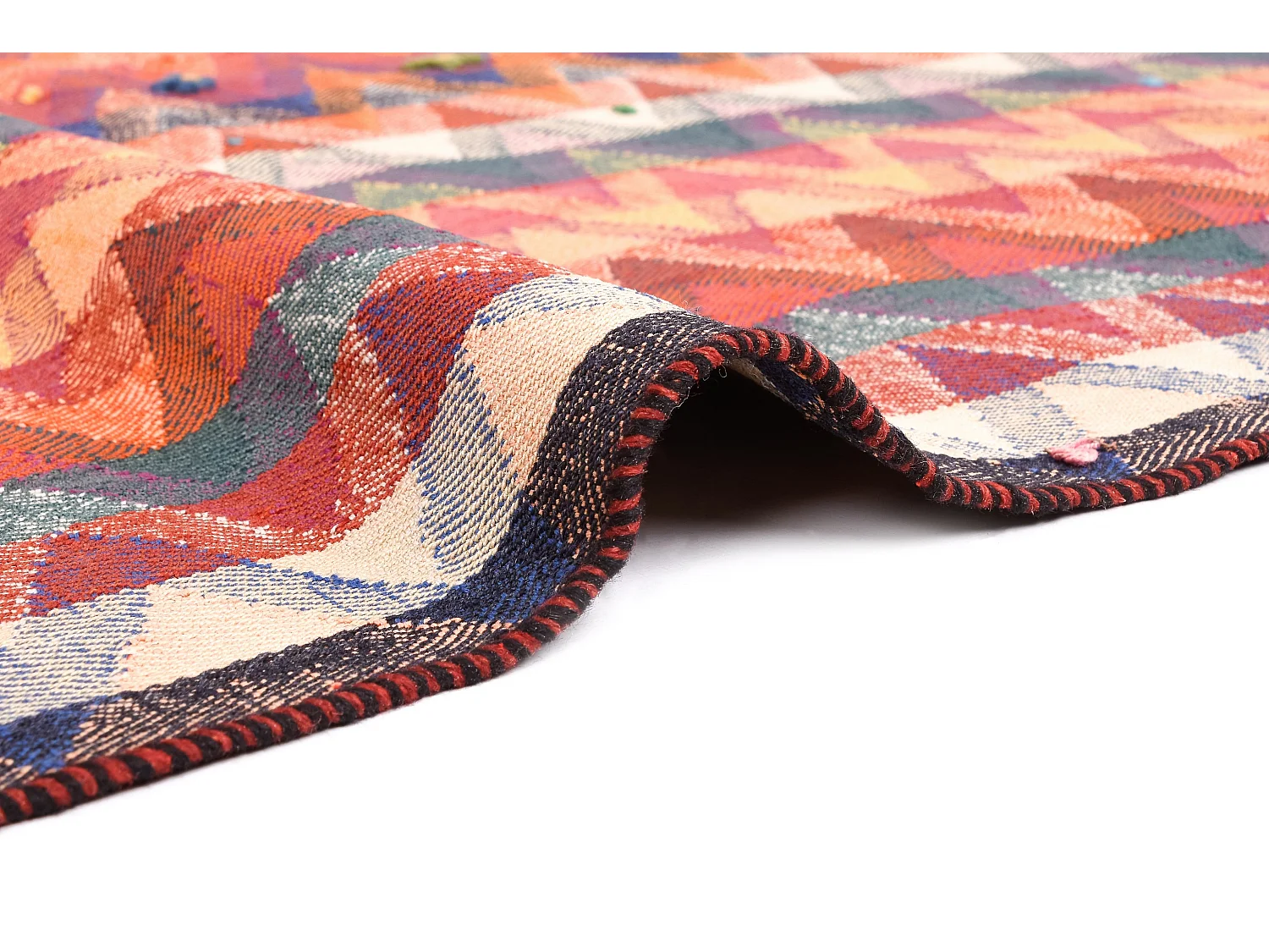 Tapis de laine 142x199 orange Jajim