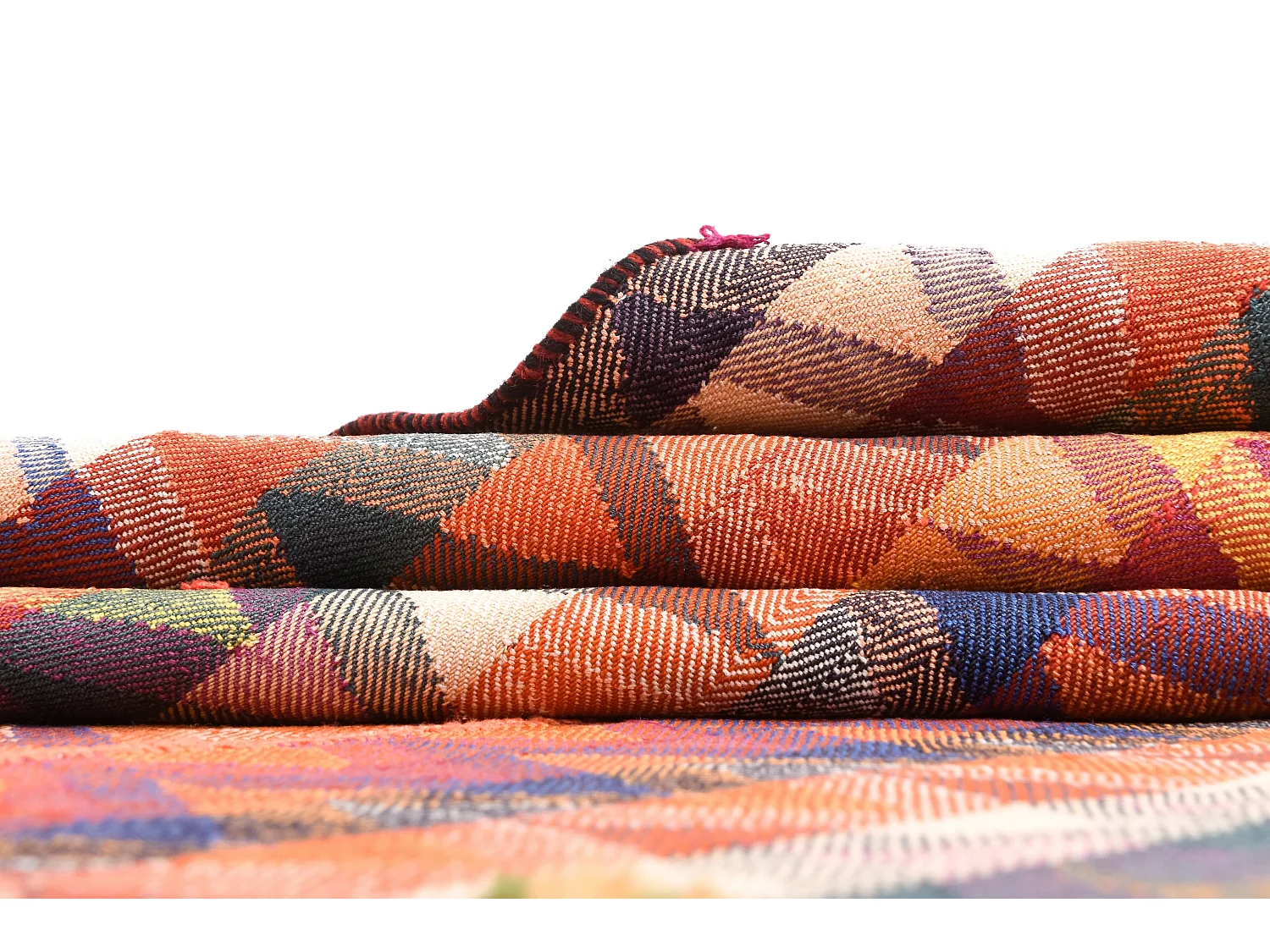 Tapis de laine 142x199 orange Jajim