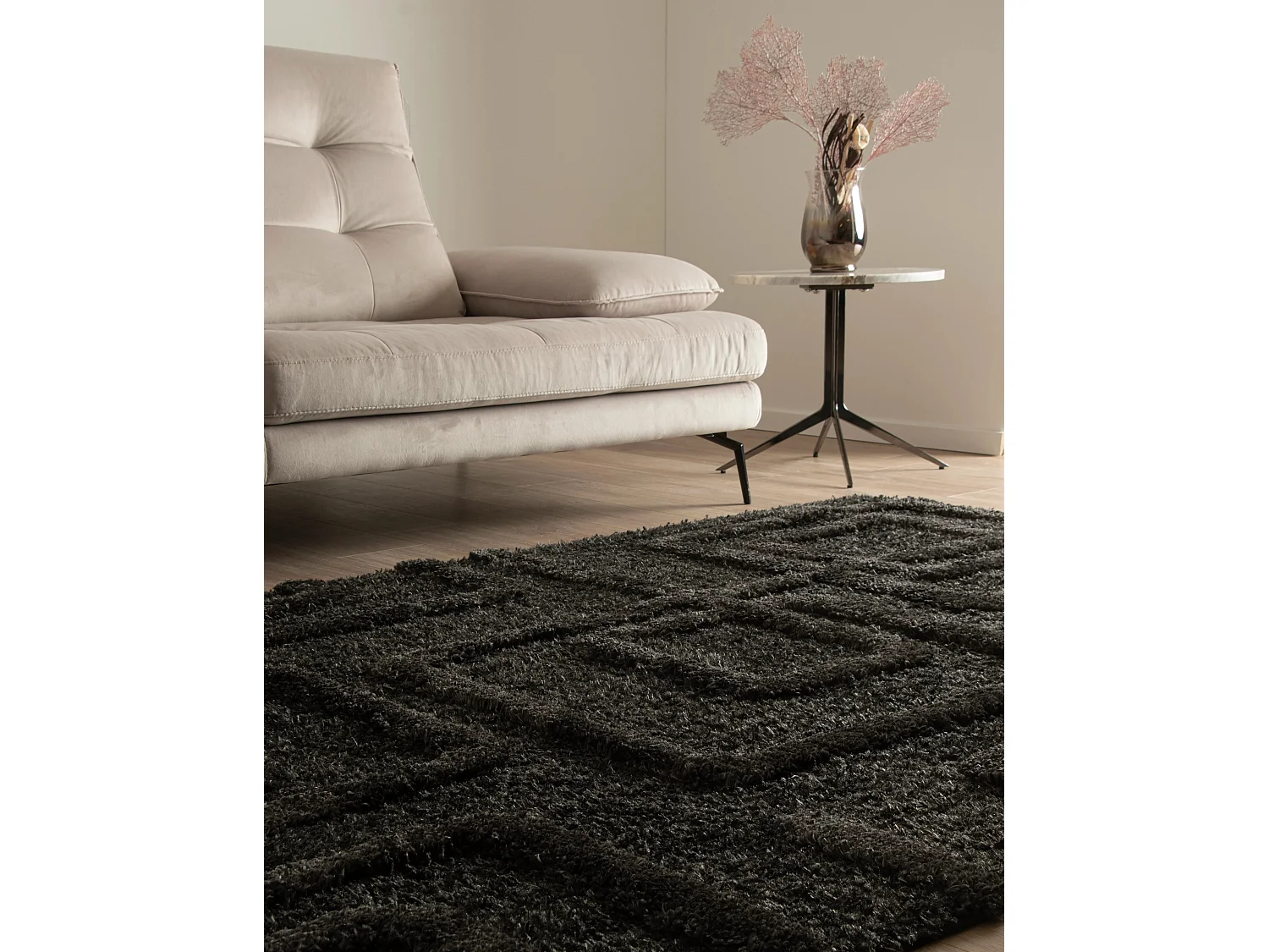 Tappeto shaggy  240x305 nero Thun Artem