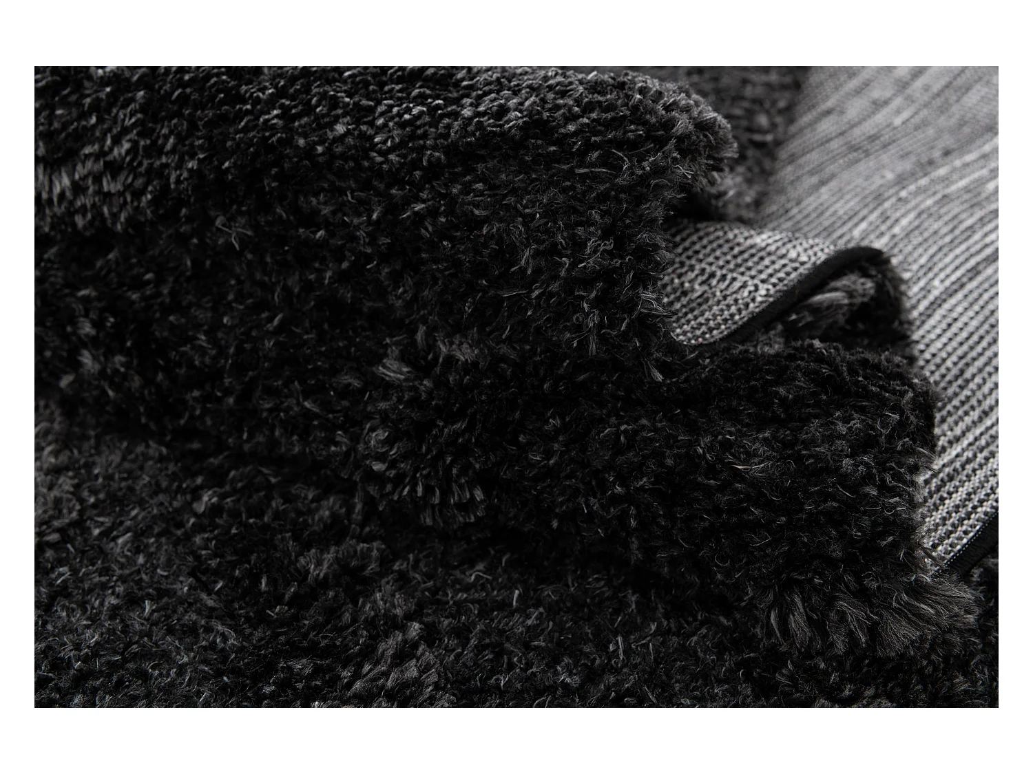 Hoogpolig tapijt 305x240 Zwart Thun Artem