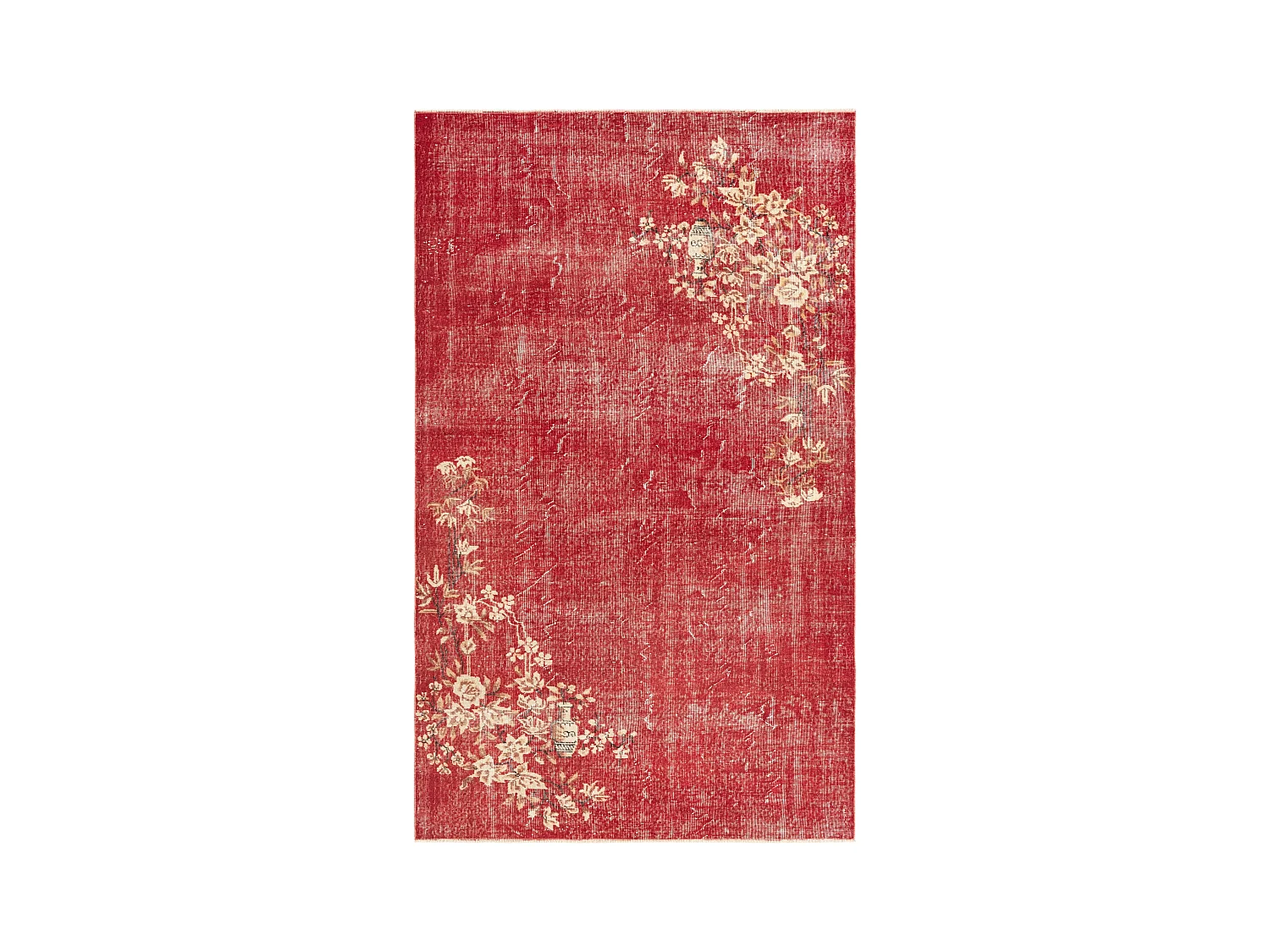 Tapis de laine 165x274 rouge Ultra Vintage