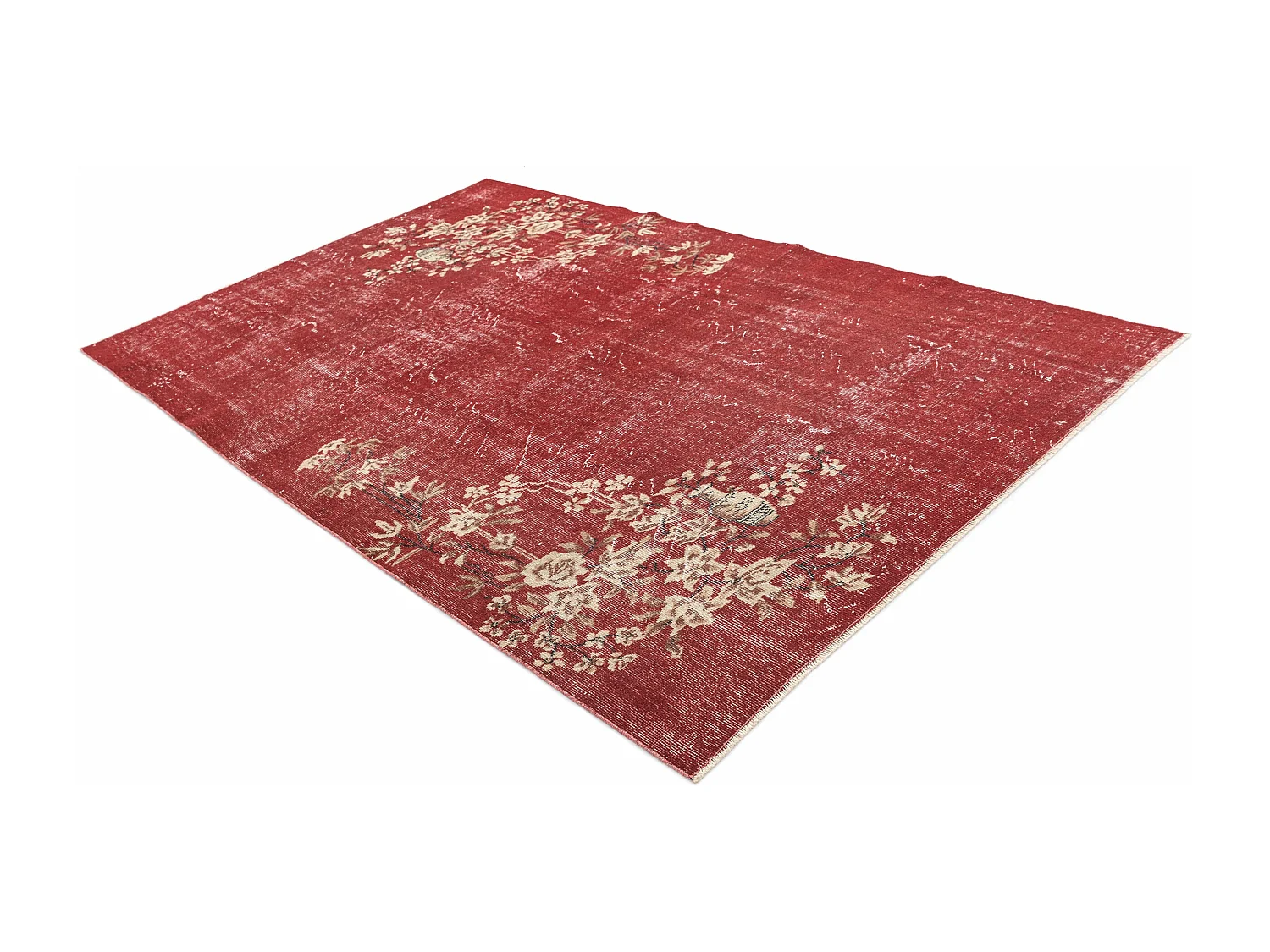 Tapis de laine 165x274 rouge Ultra Vintage