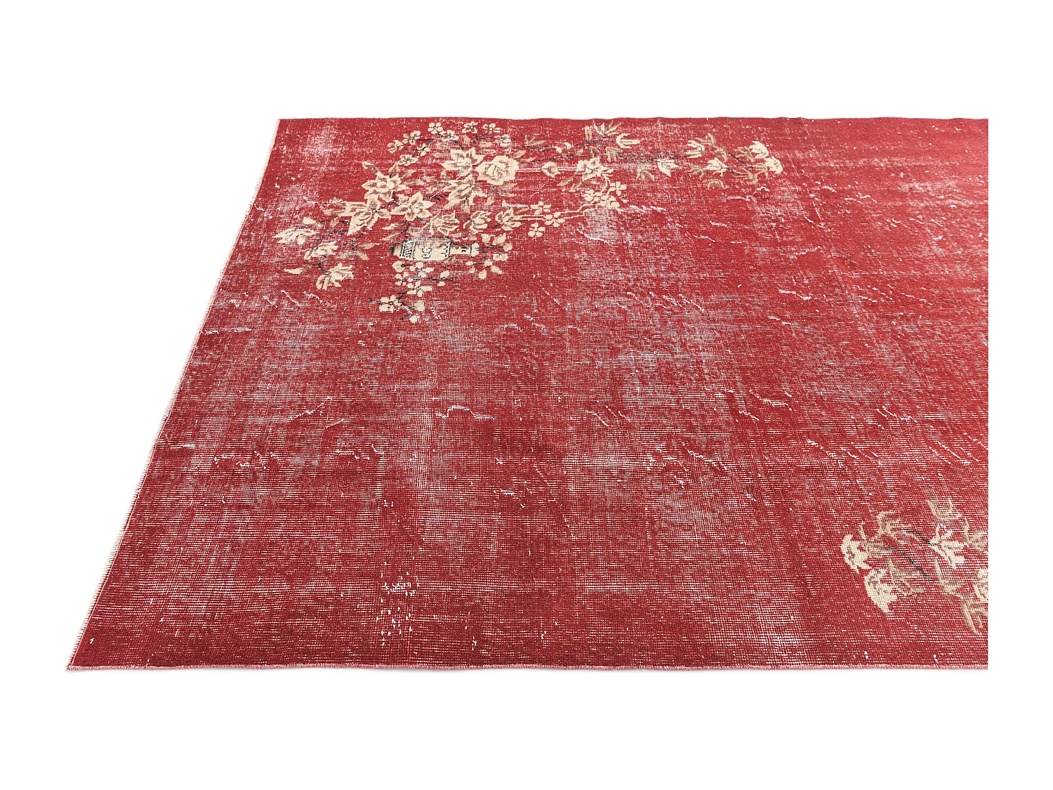 Tapis de laine 165x274 rouge Ultra Vintage