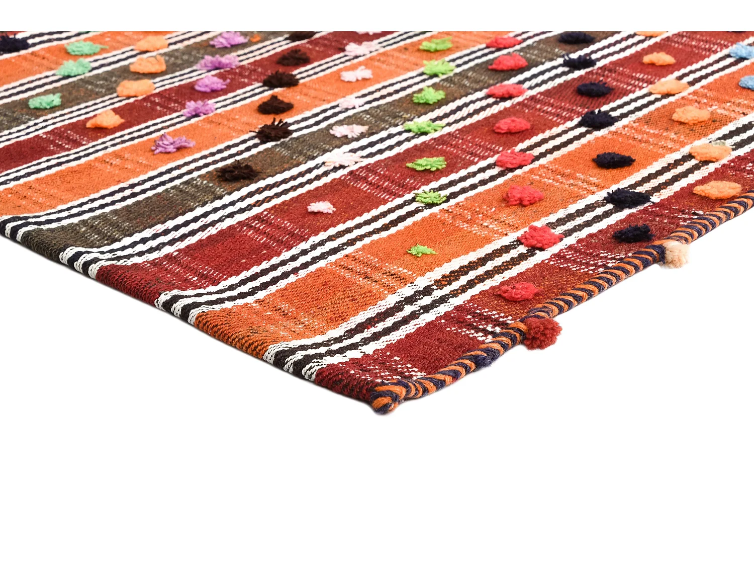 Wollteppich 148x214 Orange Jajim