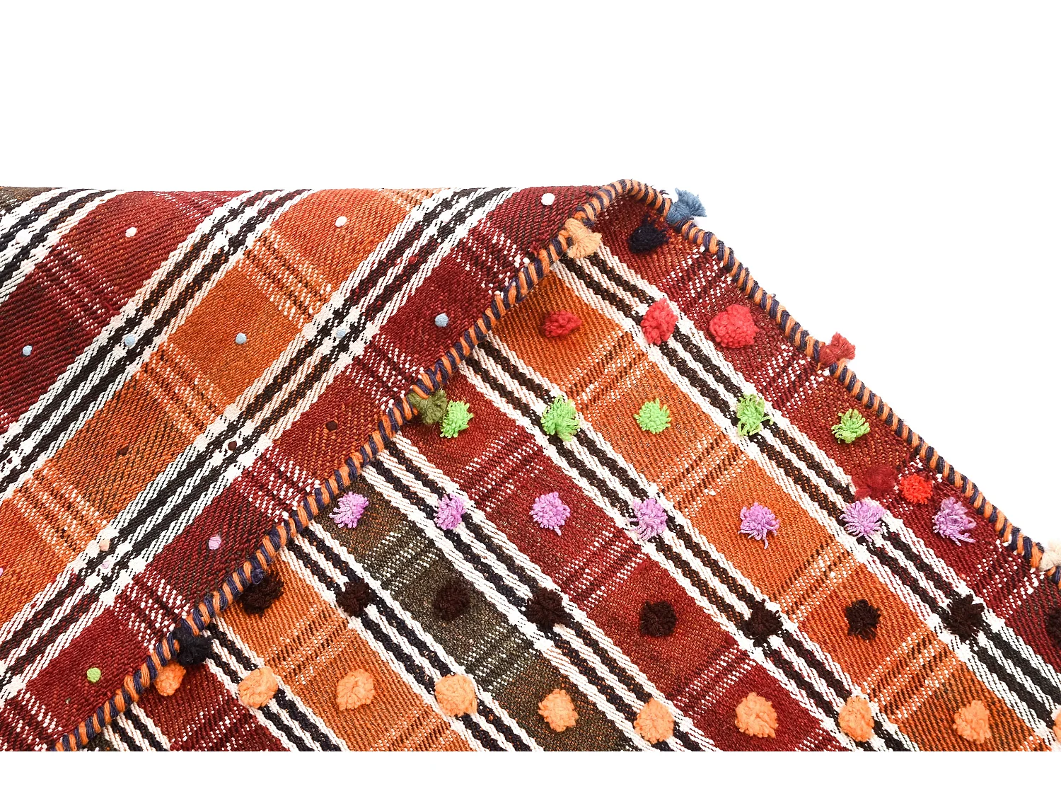 Wollteppich 148x214 Orange Jajim