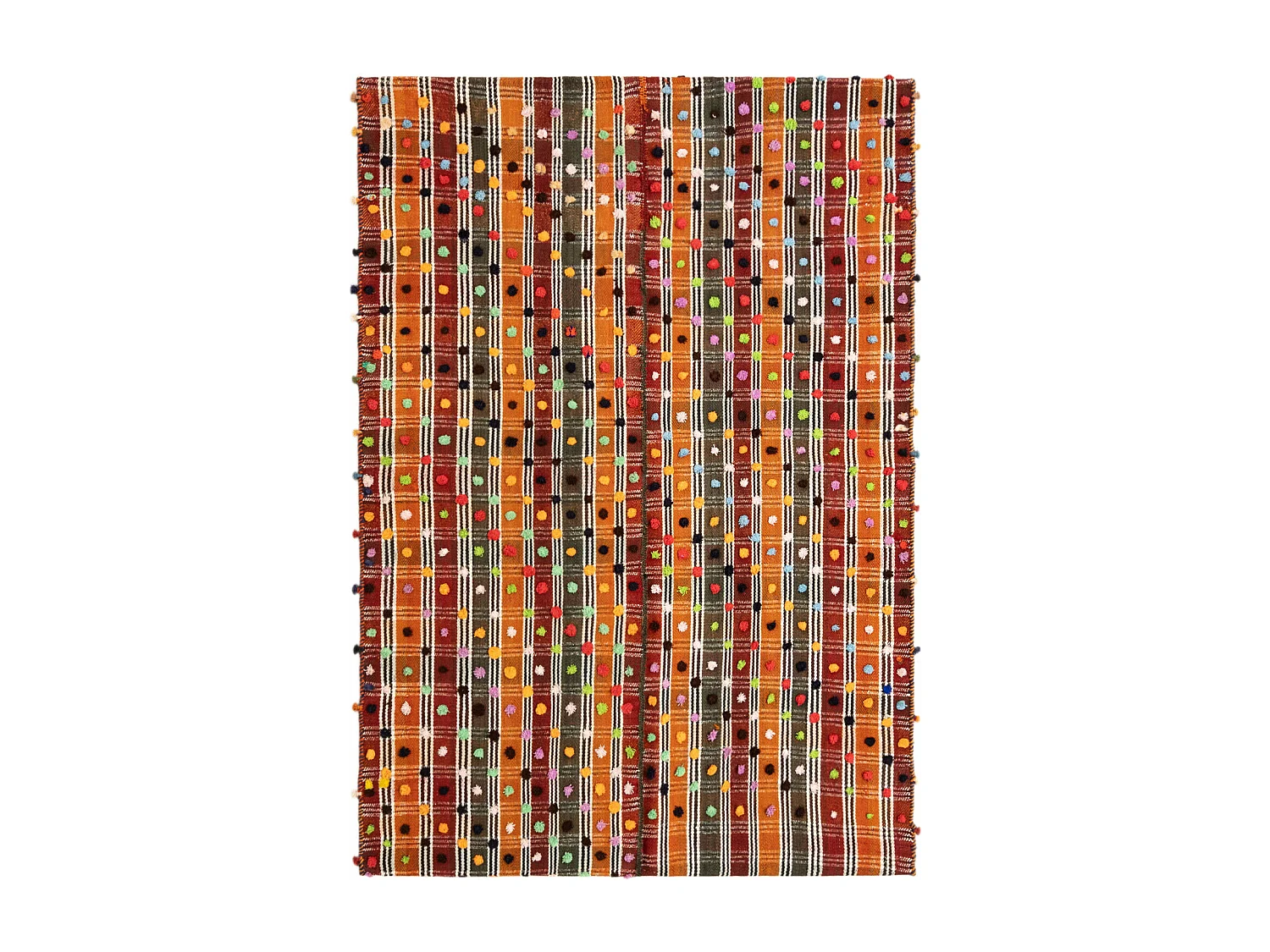 Wollteppich 148x214 Orange Jajim