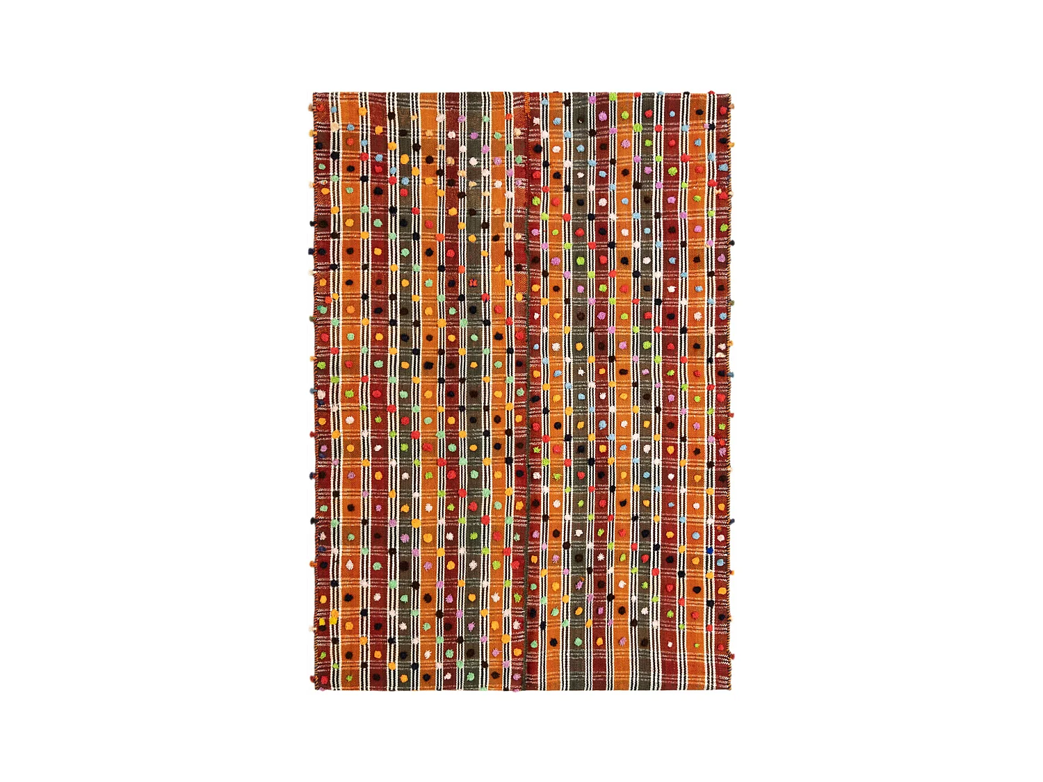 Tappeto in lana 148x214 arancia Jajim