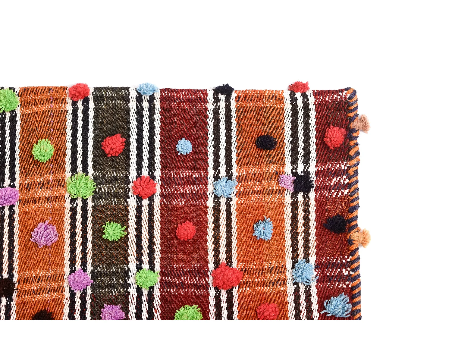 Tapis de laine 148x214 orange Jajim