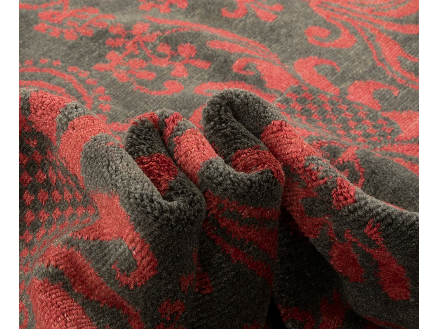 Tappeto in lana 228x298 grigio Modern Nehmo