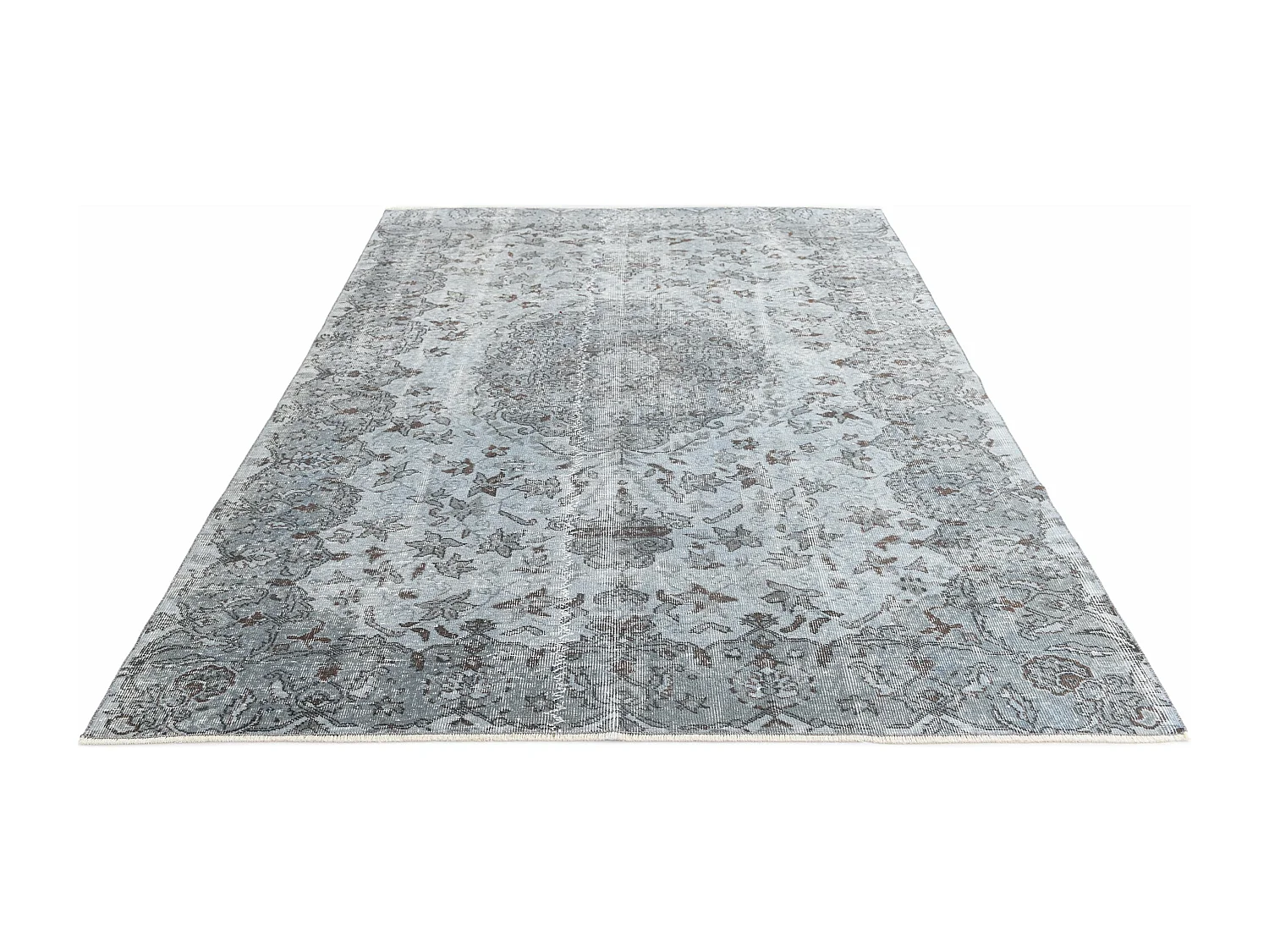 Tapis de laine 193x269 Bleu Ultra Vintage