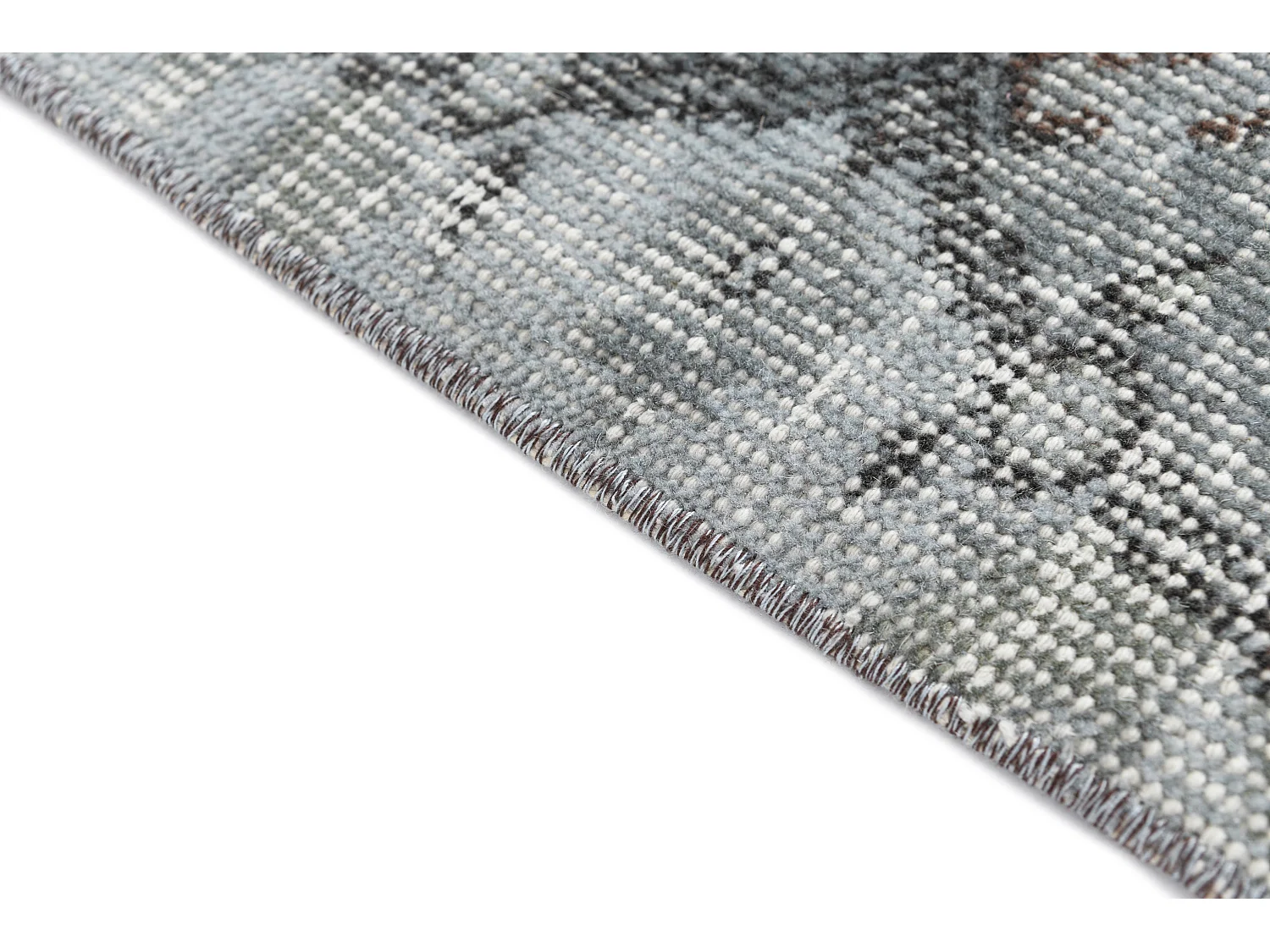 Tapis de laine 193x269 Bleu Ultra Vintage