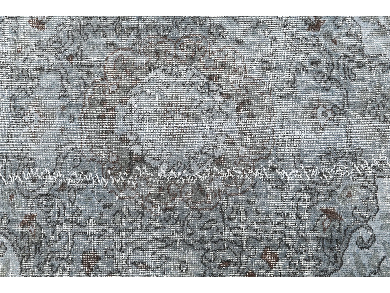 Tapis de laine 193x269 Bleu Ultra Vintage