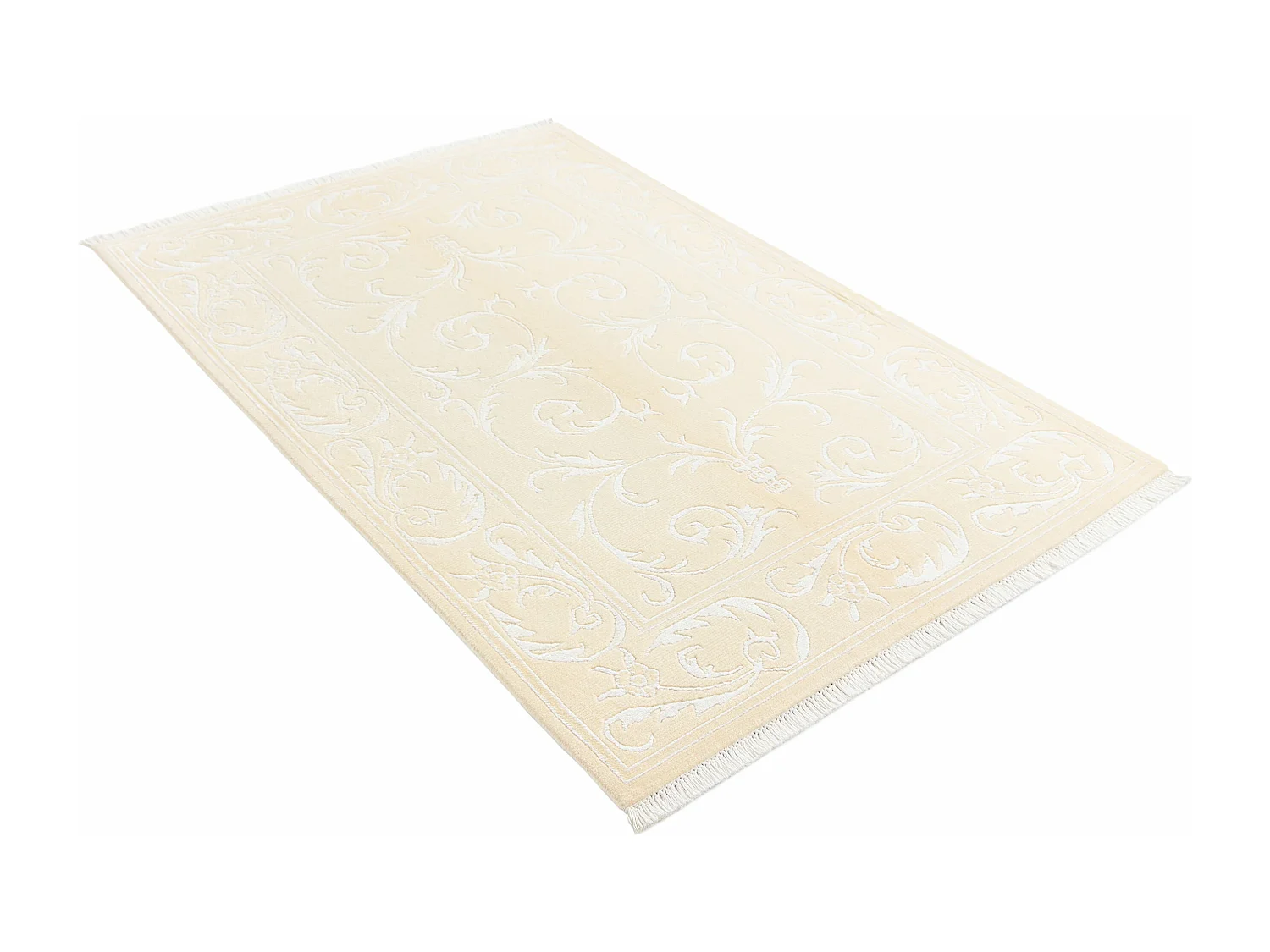Tapis de laine 119x180 beige Darya