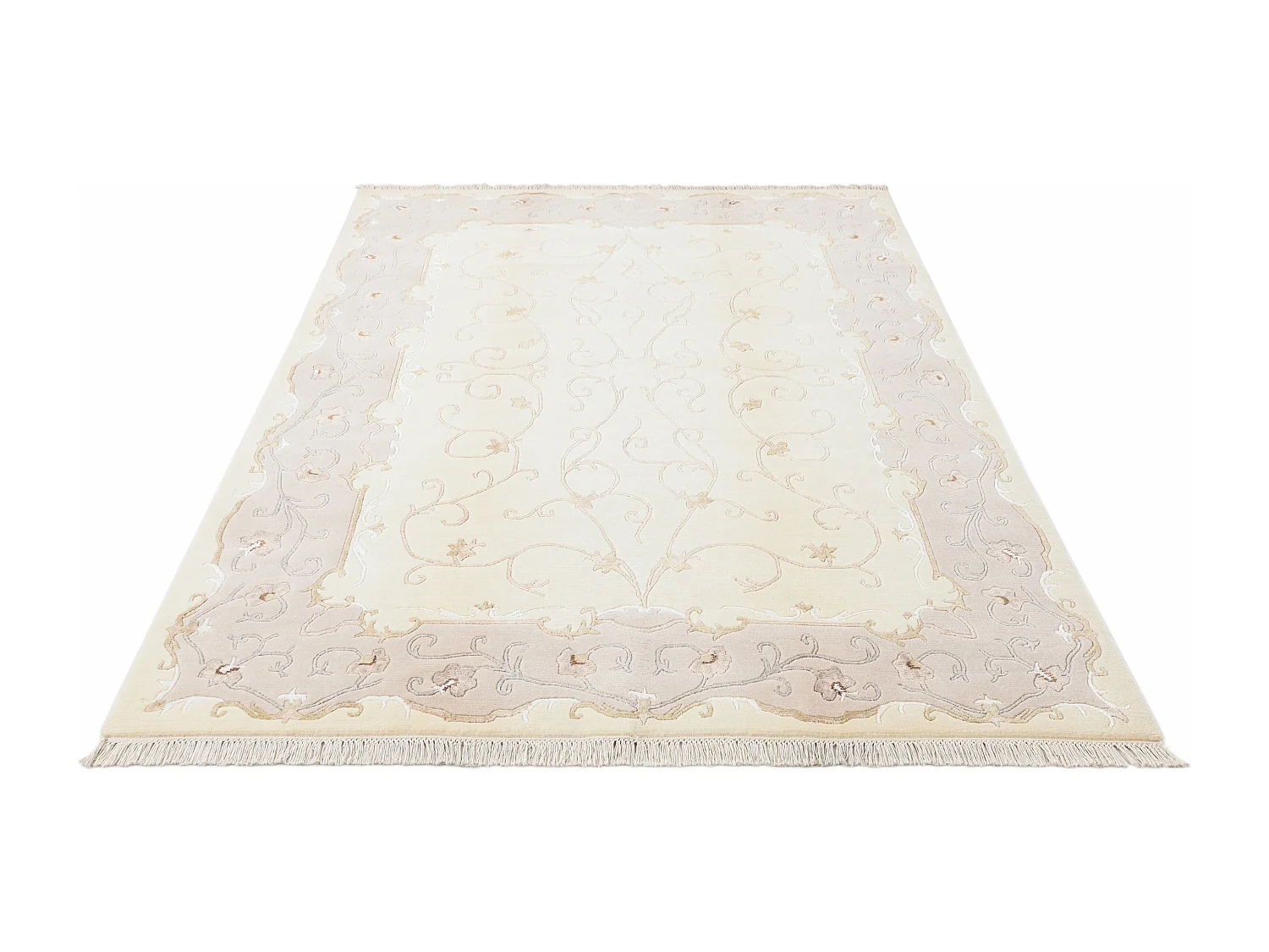 Tapis de laine 170x244 beige Darya