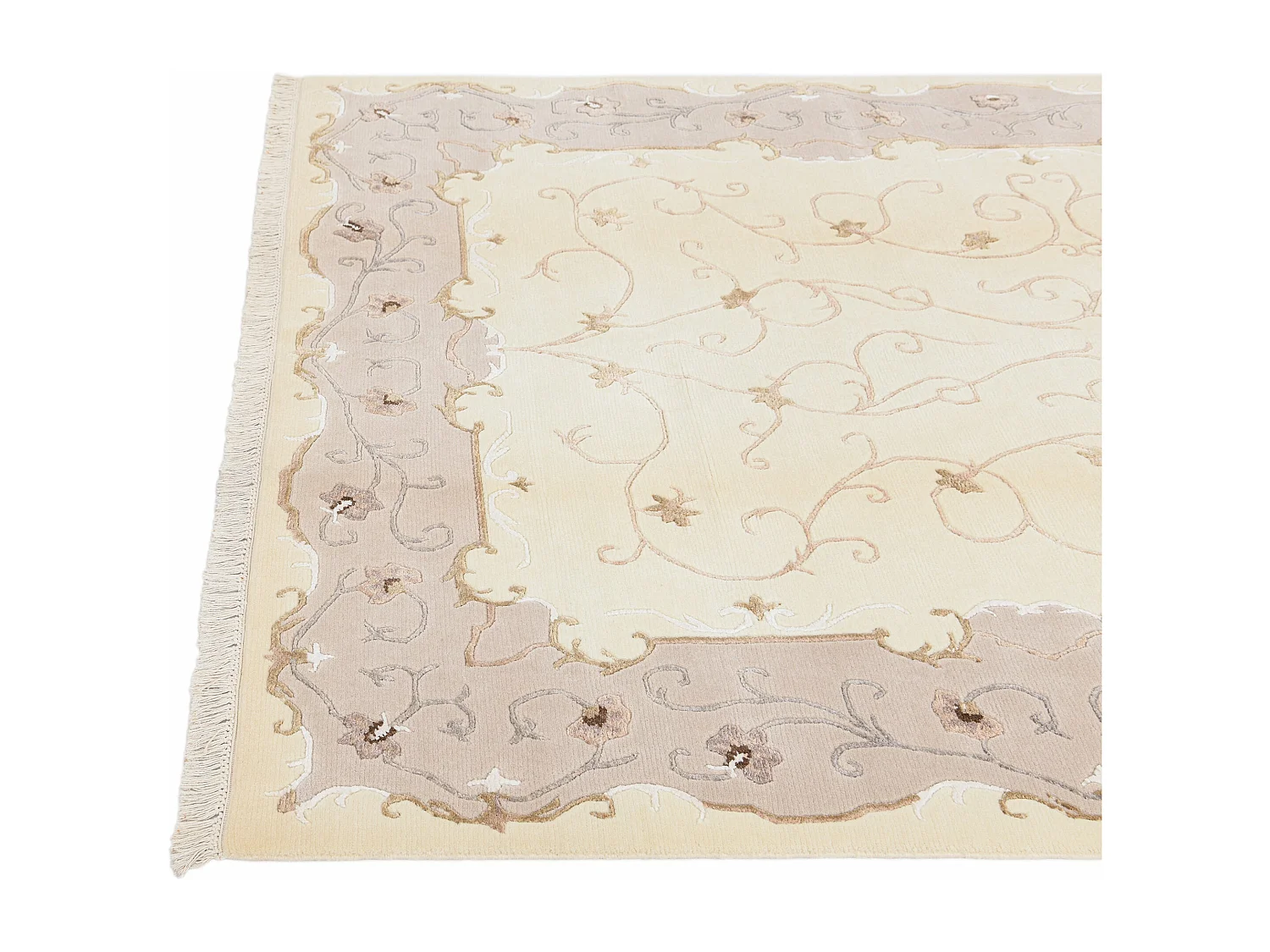 Tapis de laine 170x244 beige Darya