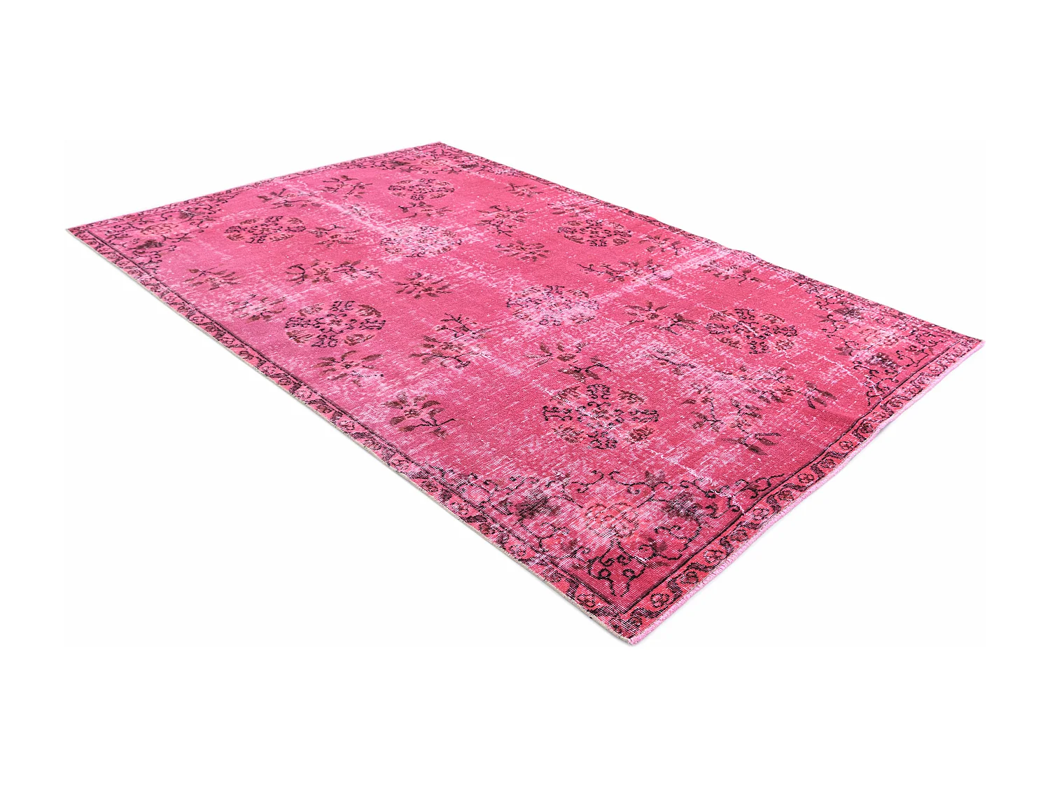 Tappeto in lana 165x264 rosa Ultra Vintage
