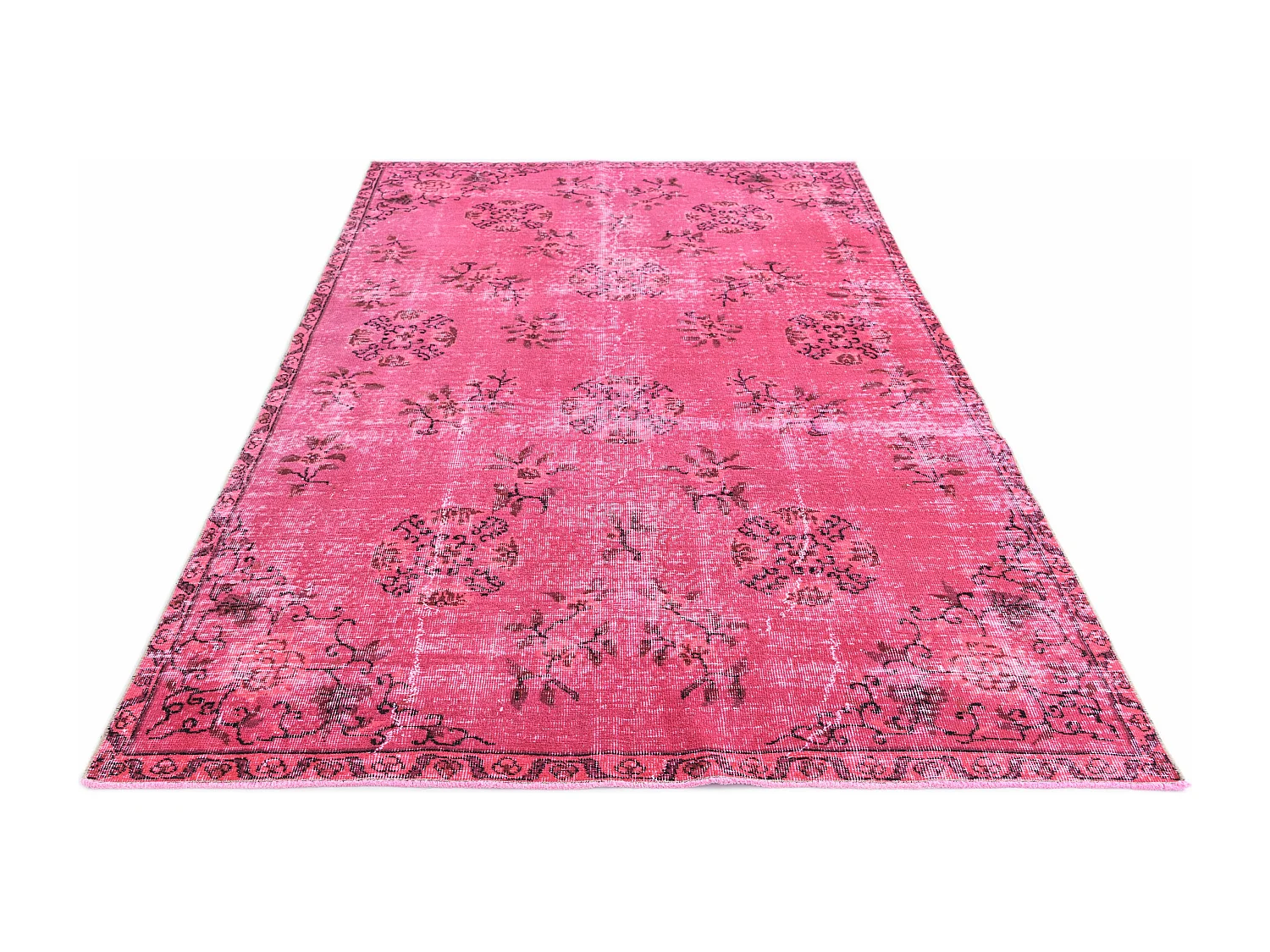 Tappeto in lana 165x264 rosa Ultra Vintage