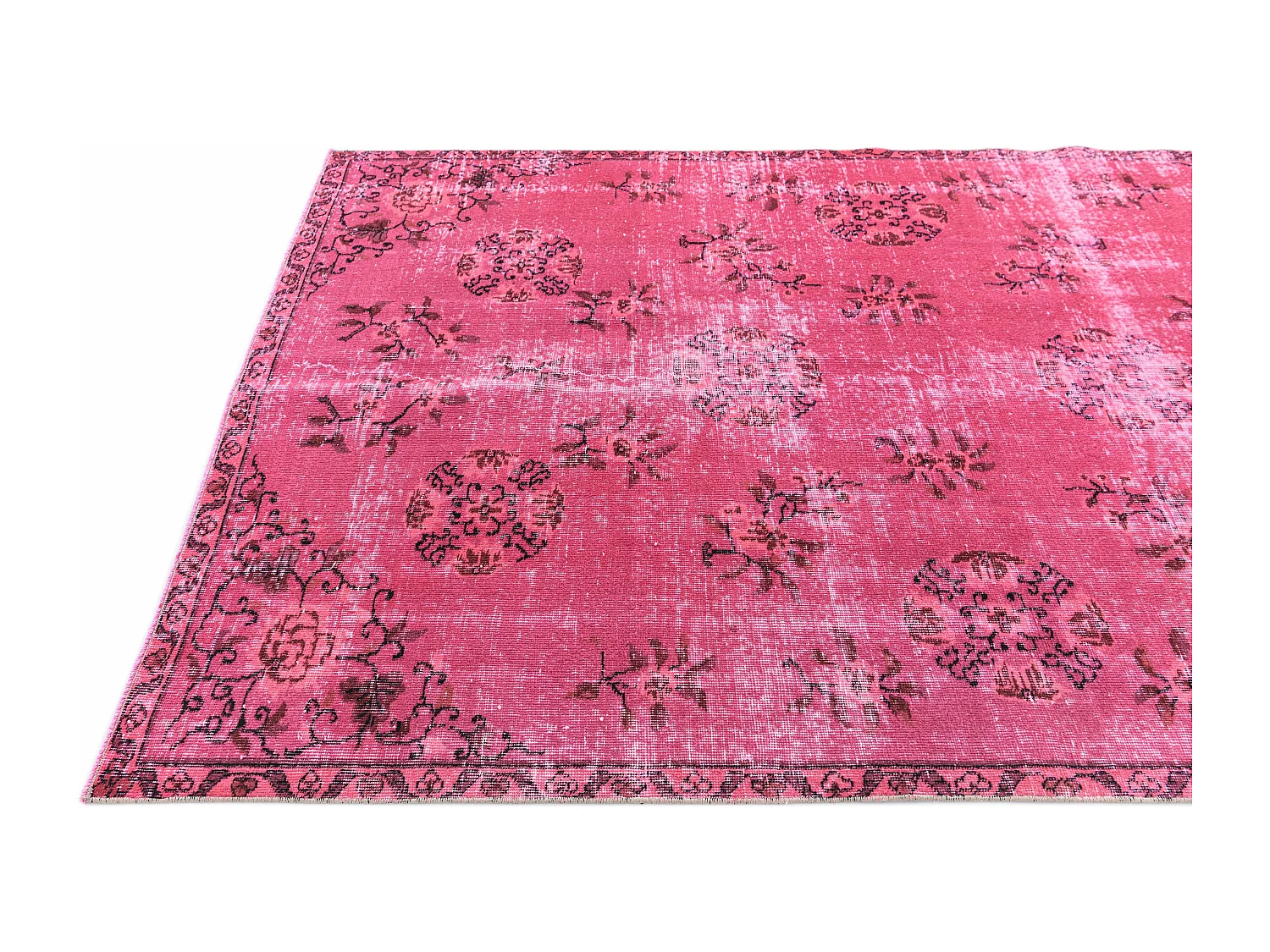 Tappeto in lana 165x264 rosa Ultra Vintage