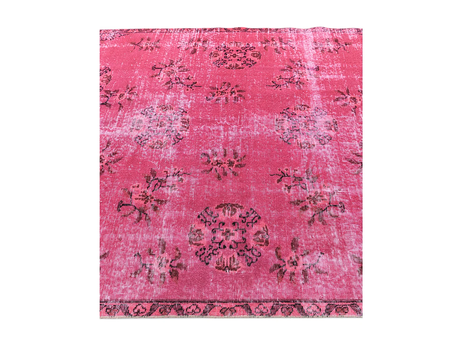 Tappeto in lana 165x264 rosa Ultra Vintage
