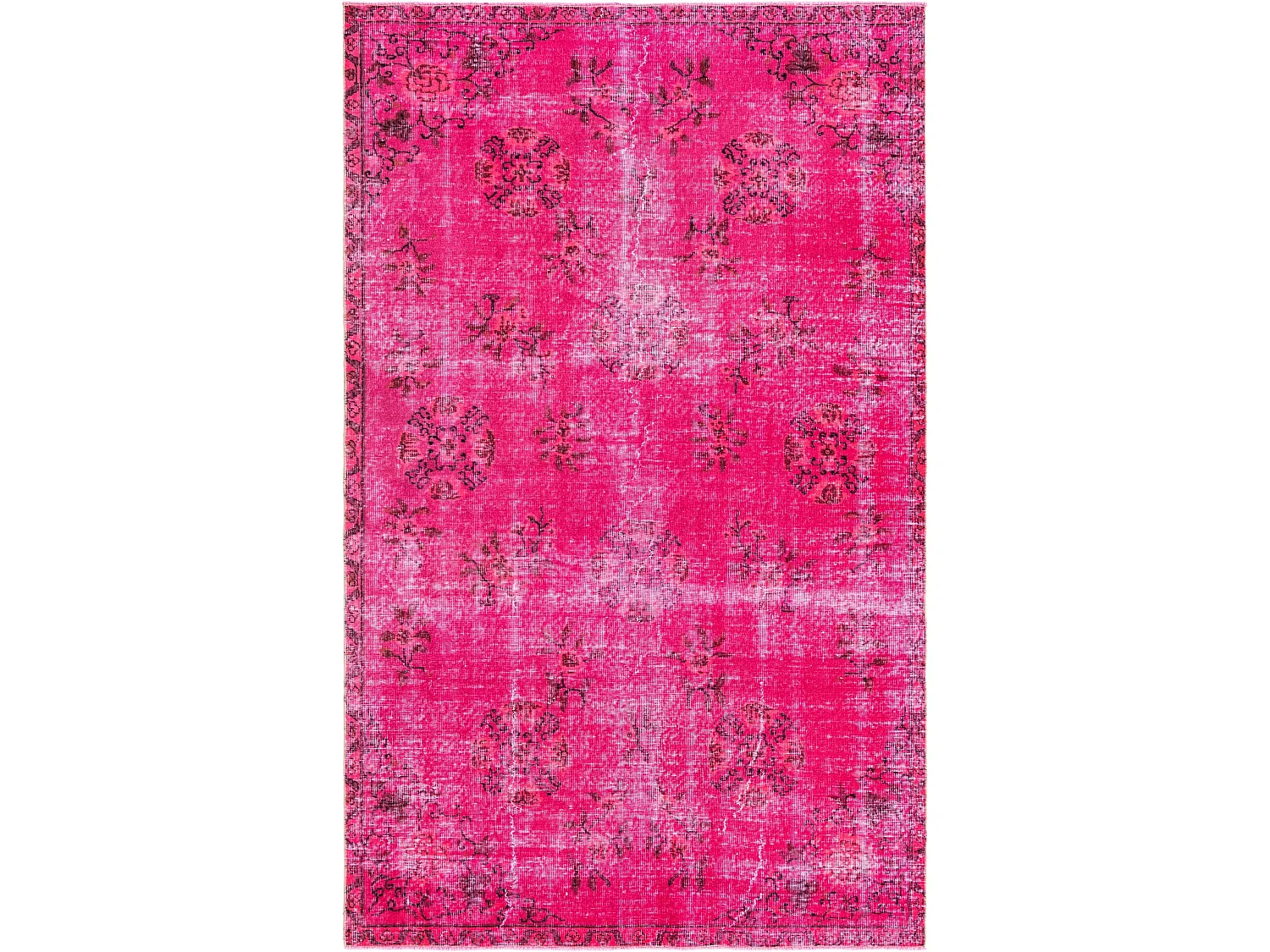 Tappeto in lana 165x264 rosa Ultra Vintage