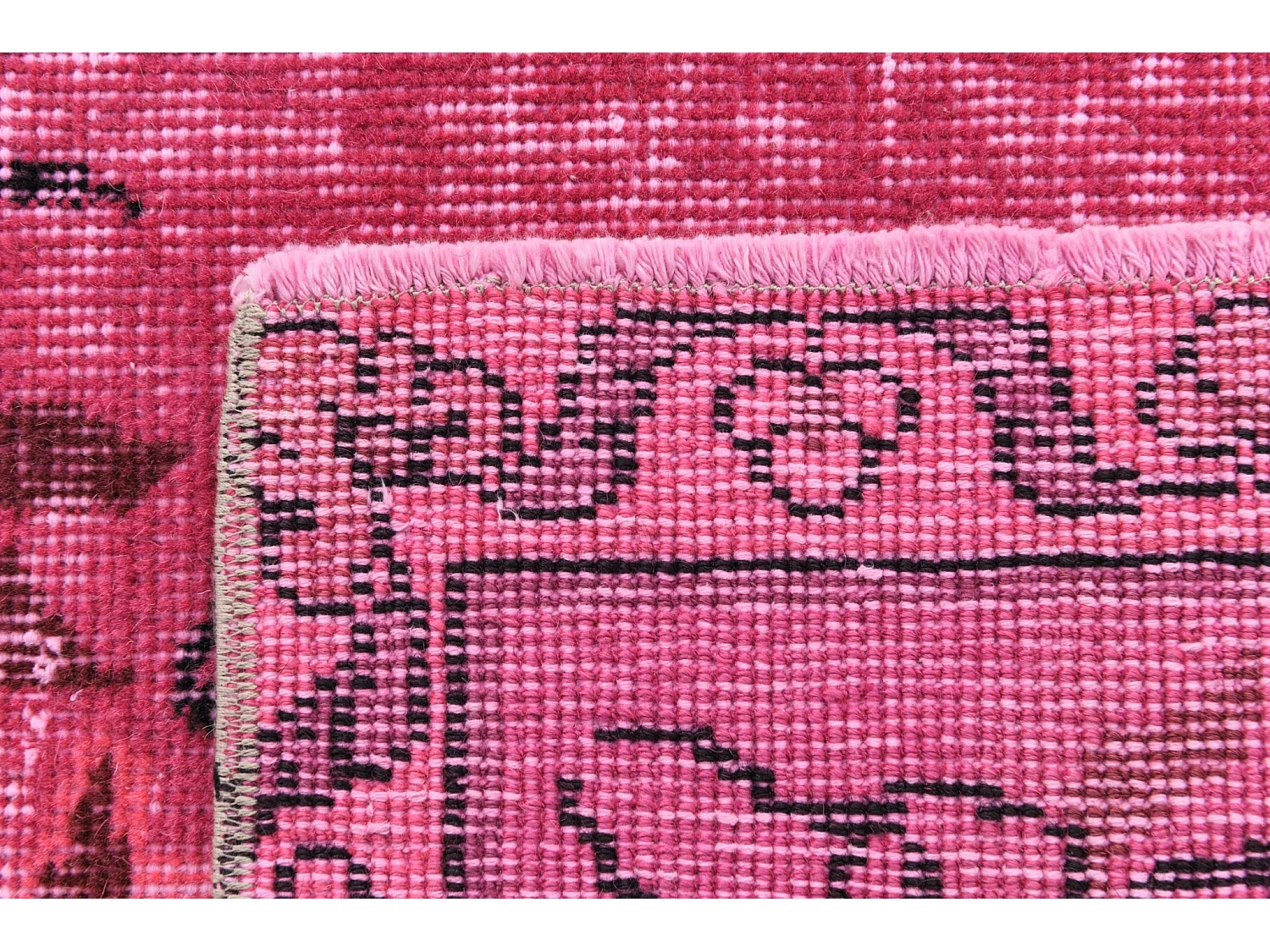 Tapis de laine 165x264 rose Ultra Vintage