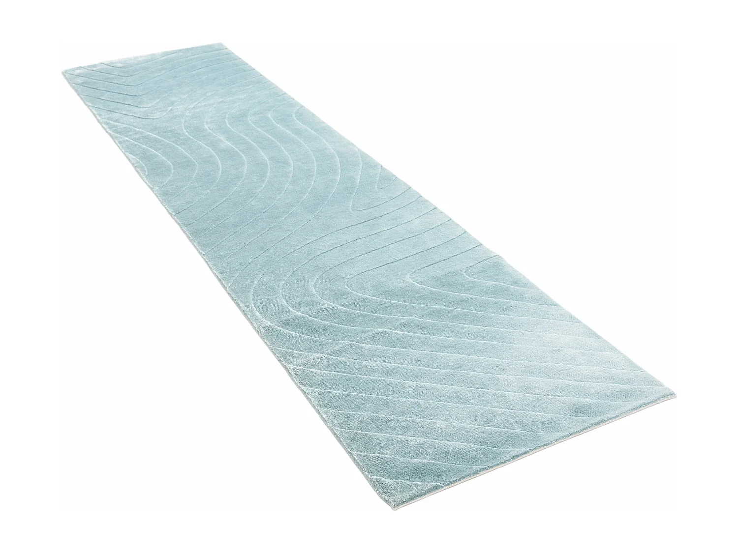 Loper-Woltapijt 302x81 Blauw Darya