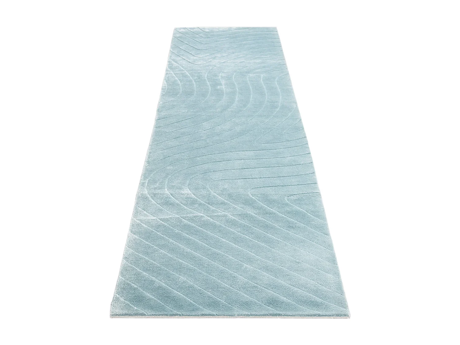 Loper-Woltapijt 302x81 Blauw Darya