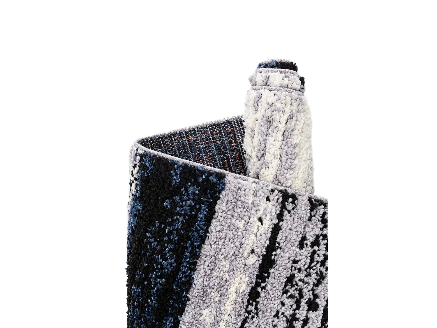 Tapis shaggy 80x305 Bleu Frauenfeldnea