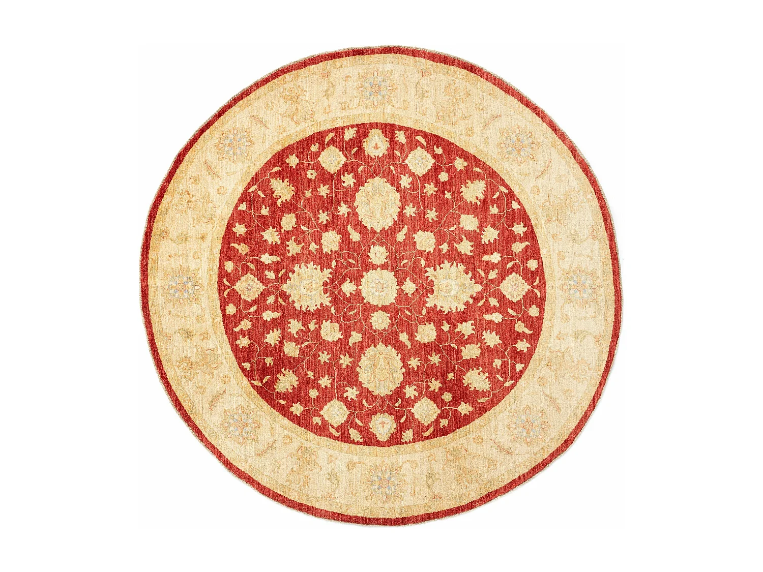 Tapis de laine 199x200 rouge Kaizar